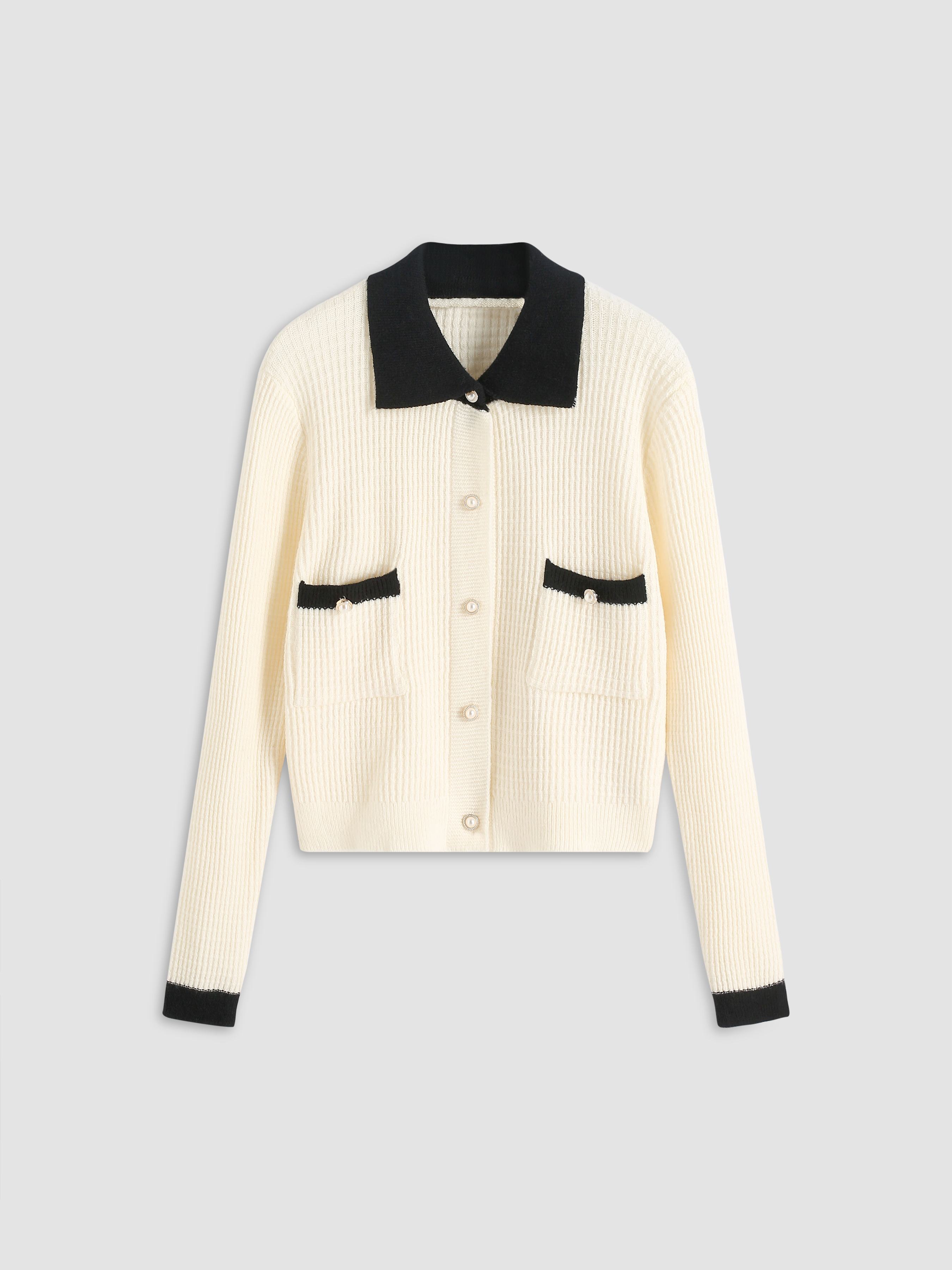 Zara pearl shop button cardigan