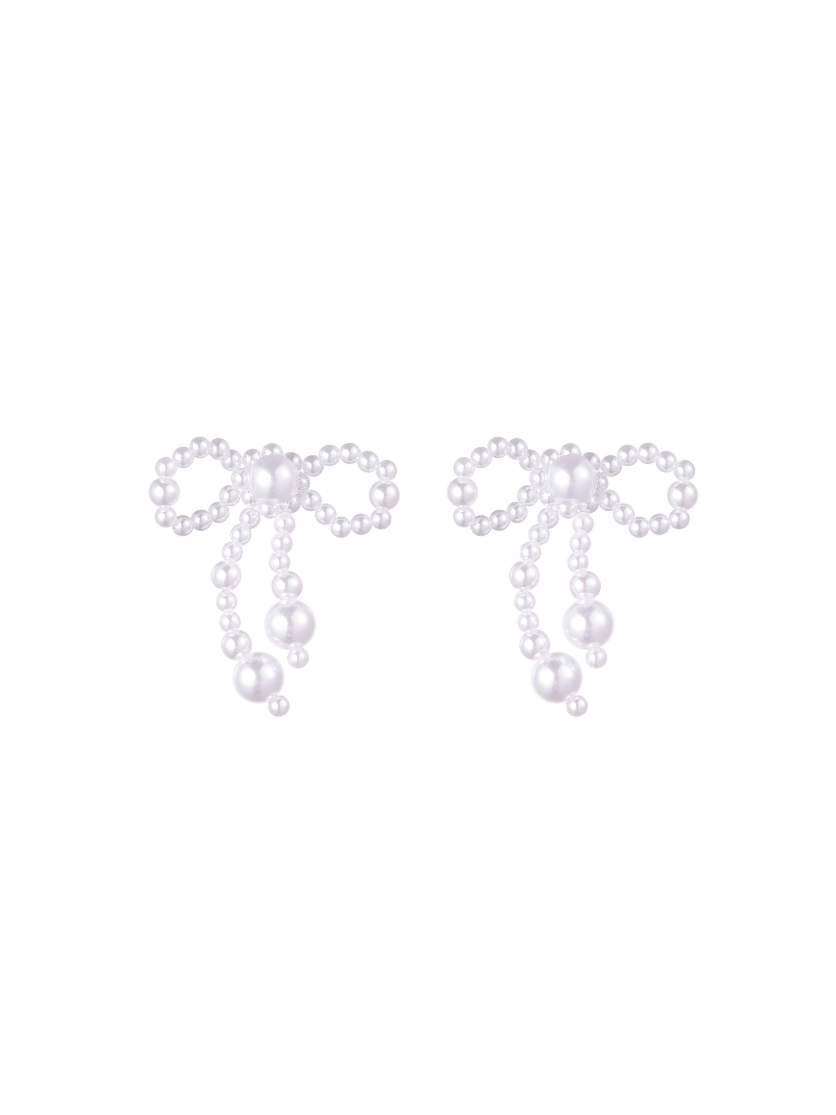 Pearl bow earrings – Trésorie Helsinki