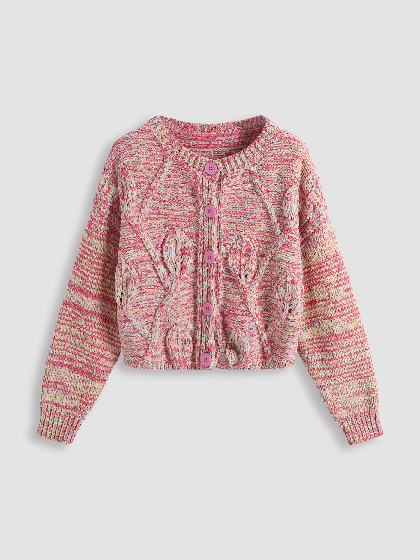 Pink Knit Cardigan