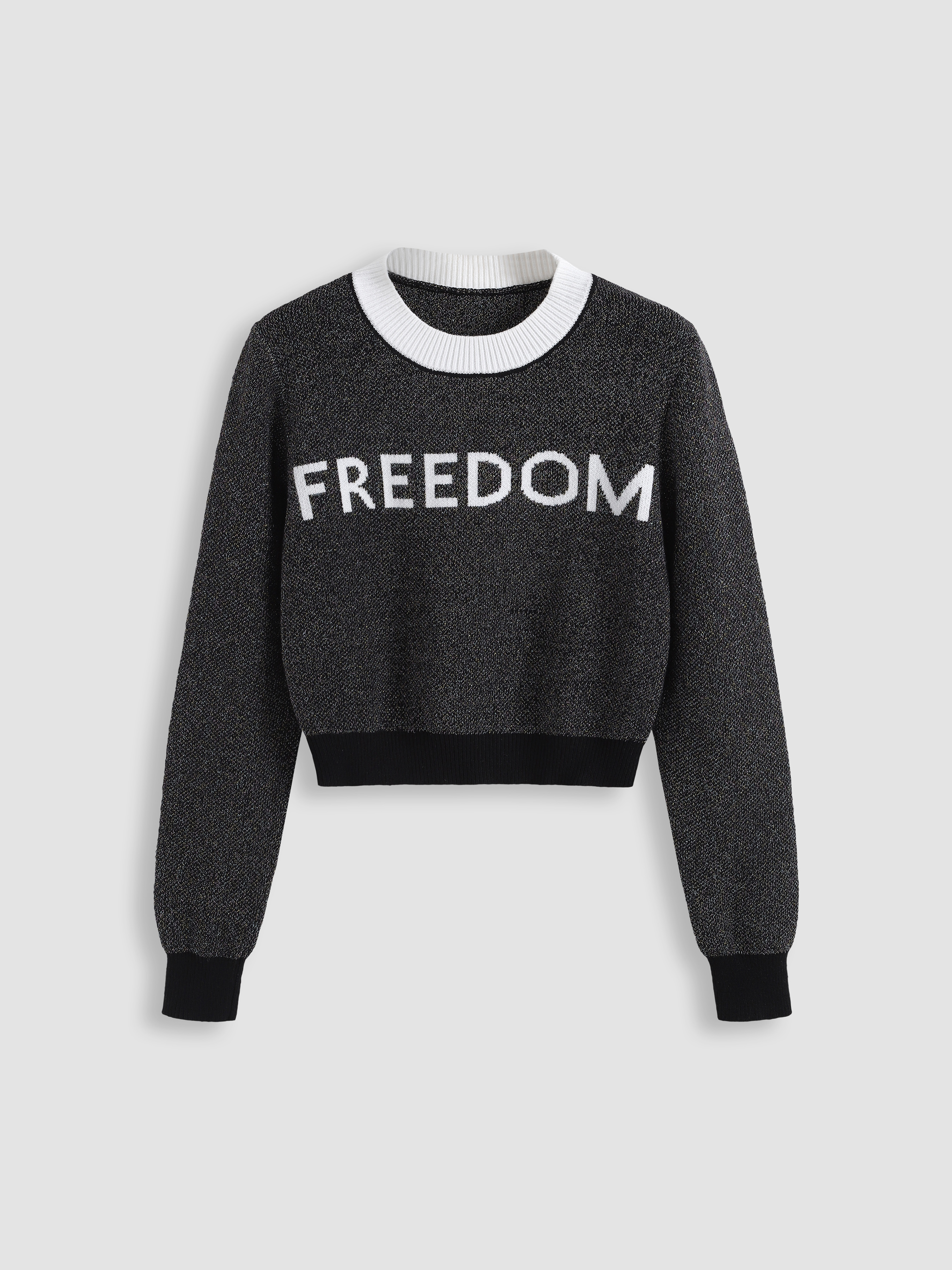 Freedom Cropped Sweater Cider