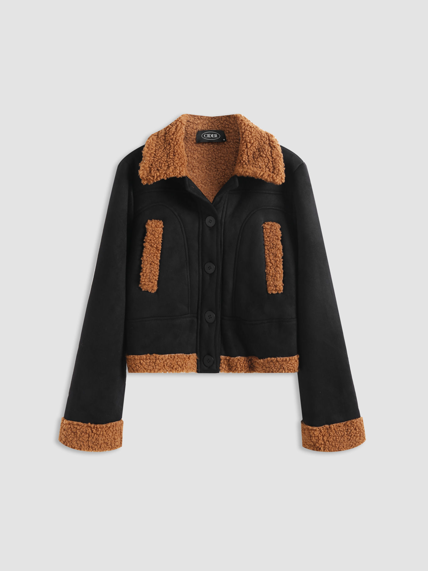 Teddy Patchy Jacket