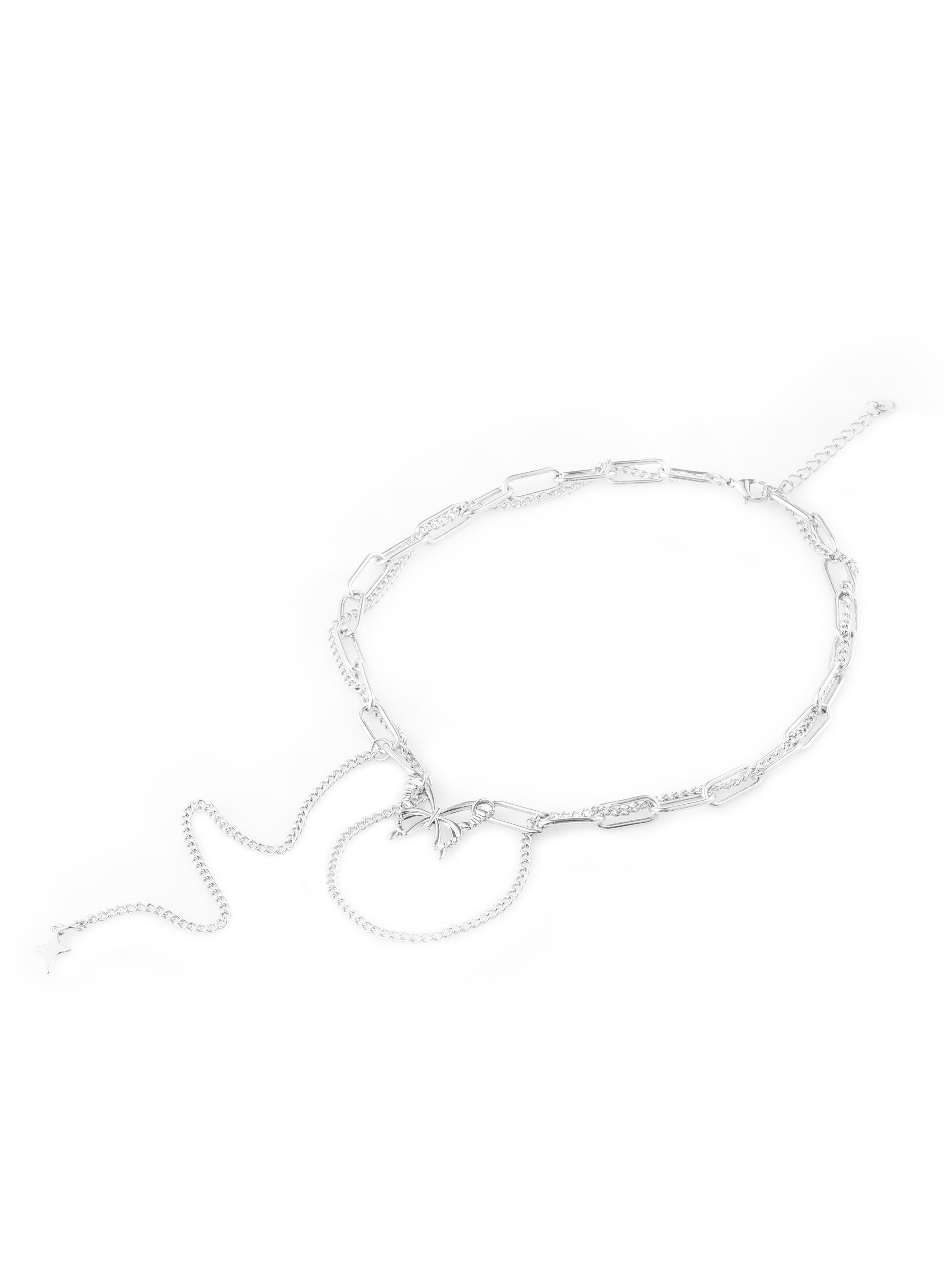 Star & Butterfly Decor Necklace Cider