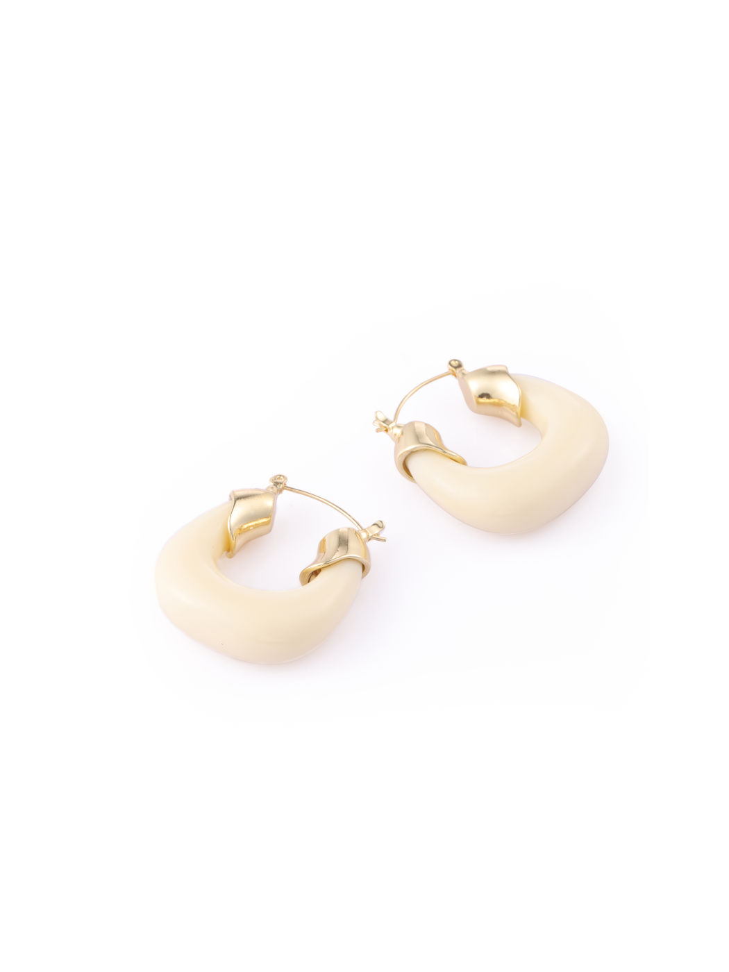 Beige Creolen
