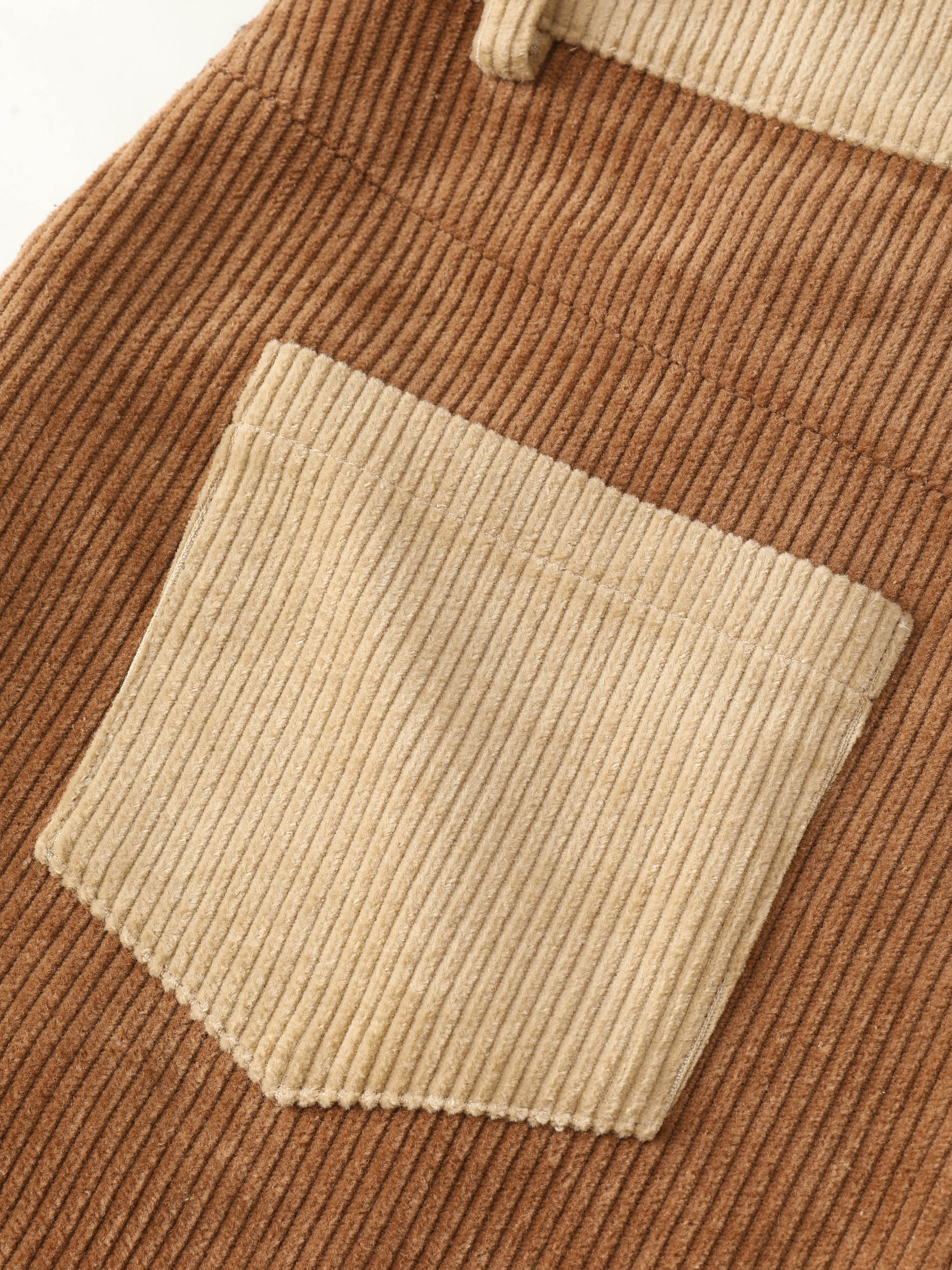 Two Tone Corduroy Pants For Daily Casual School Picnic Outdoor