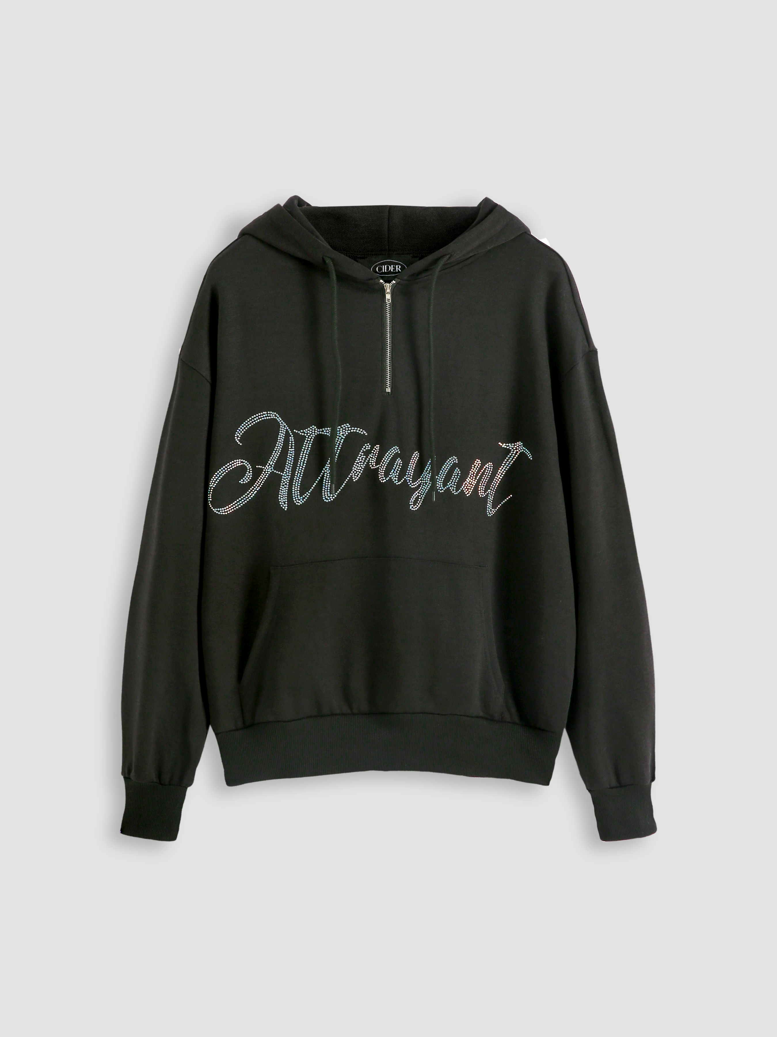 H and m black hoodie womens hot sale