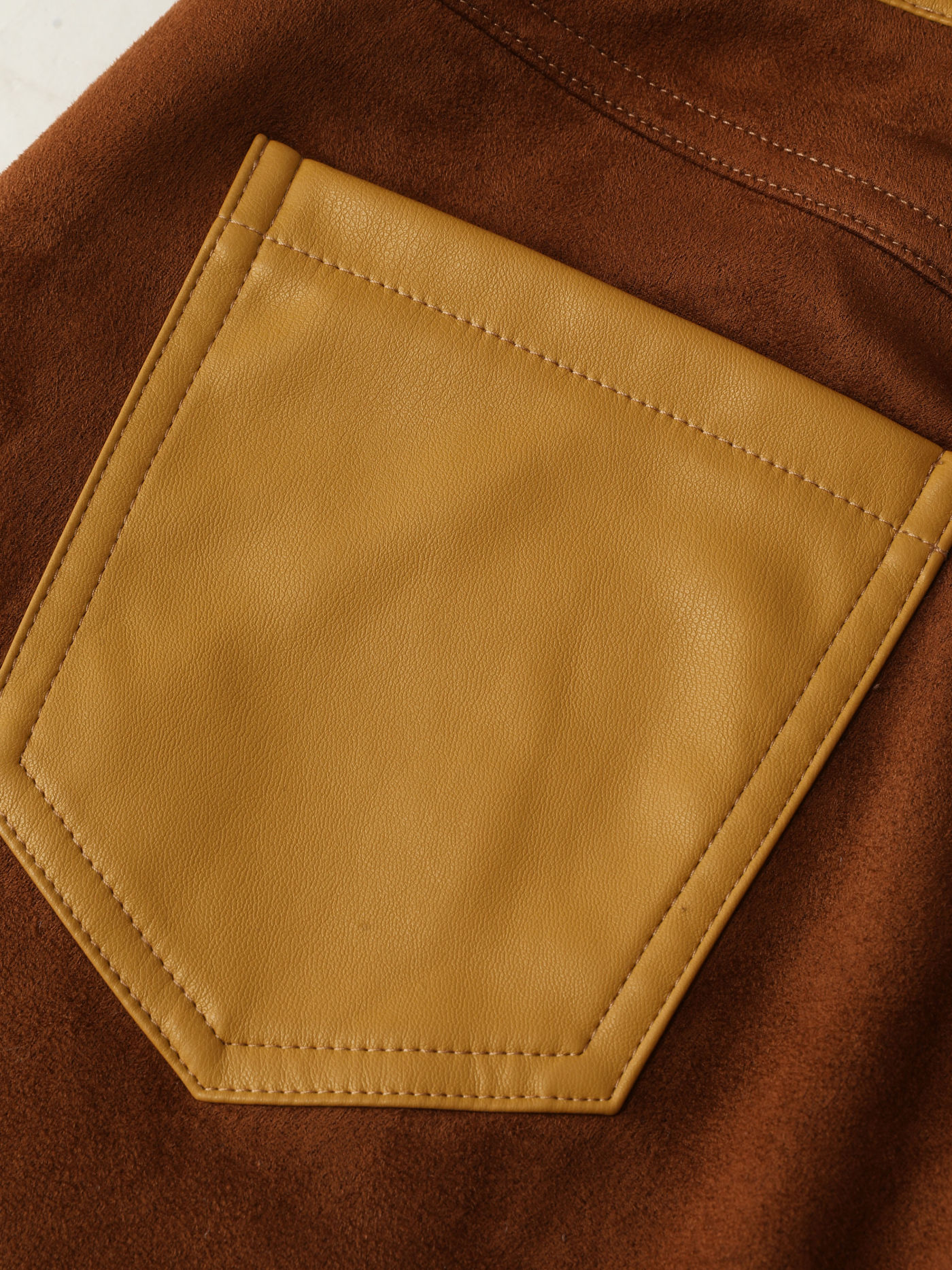 Brown Faux Leather Pants
