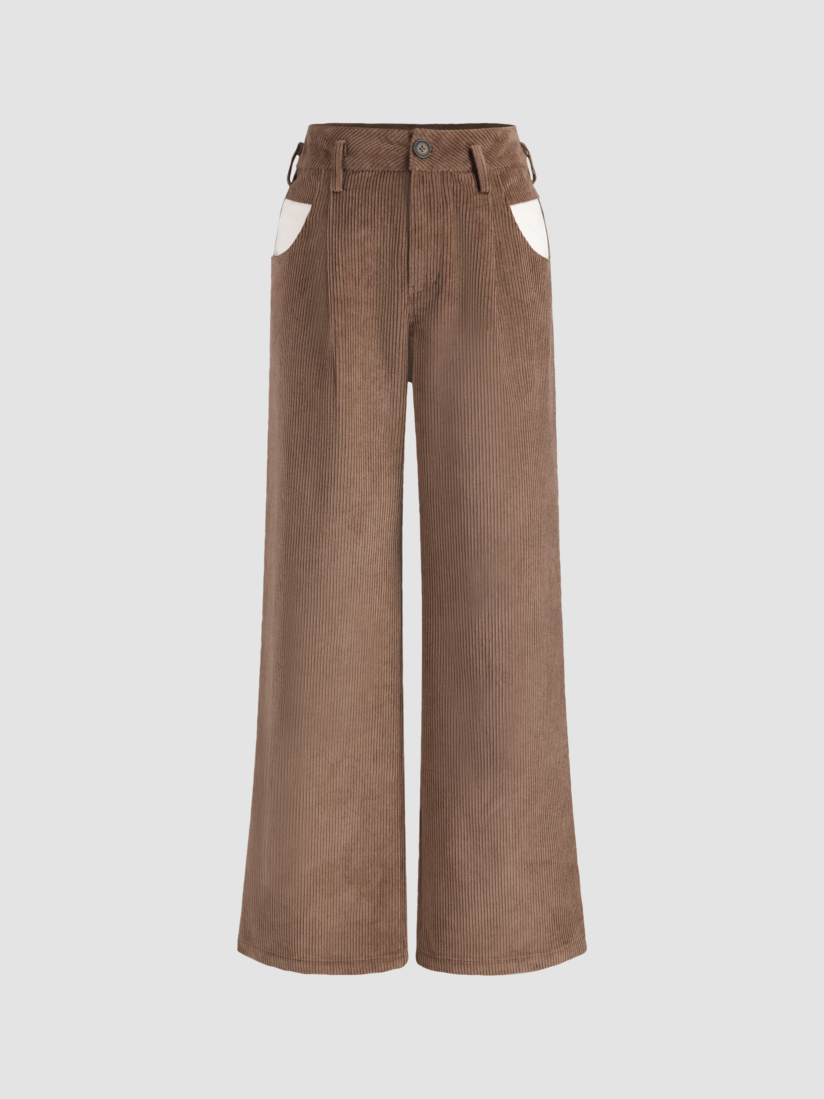 Corduroy Wide-Leg Trousers