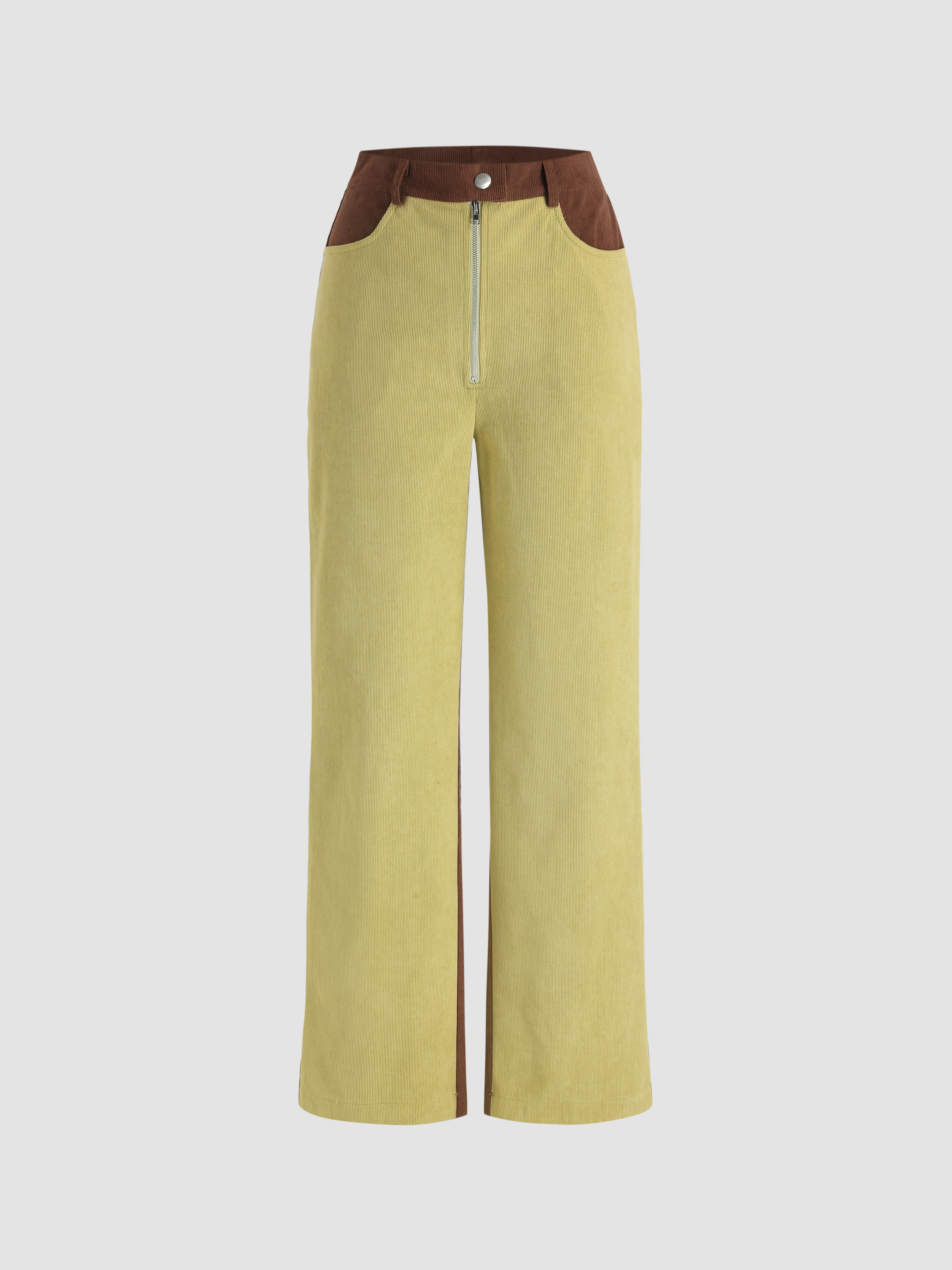 Patchy Corduroy Pants - Cider