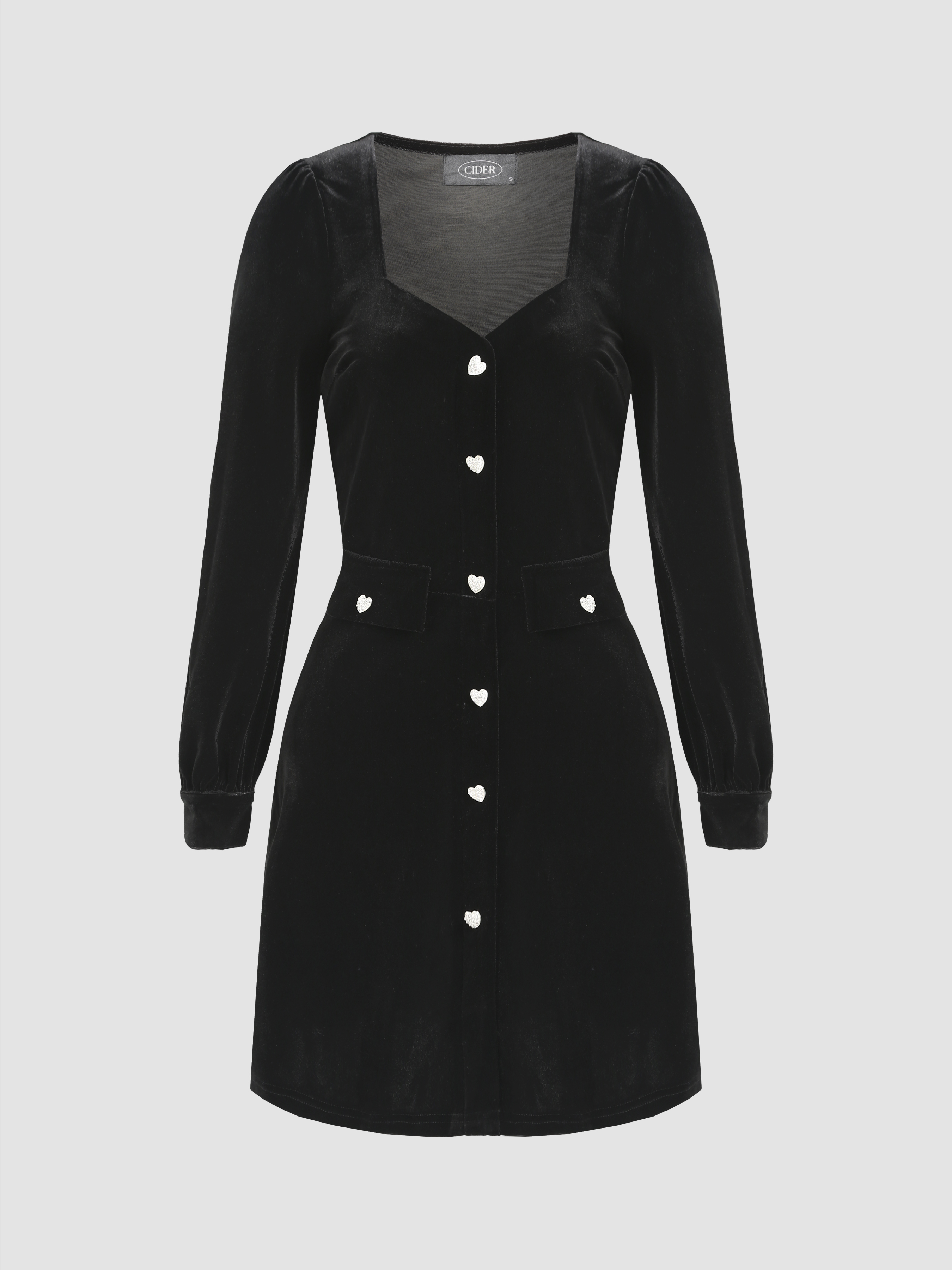 Diamond Love Velvet Dress Cider