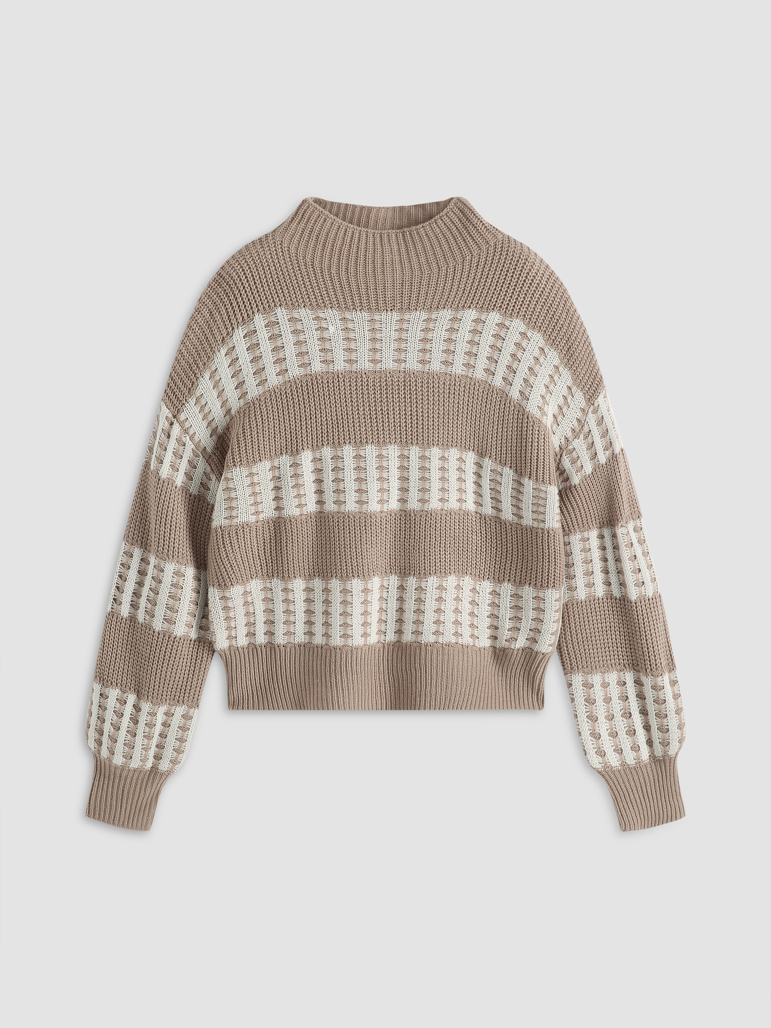 Free Striped Sweater For School Daily Casual