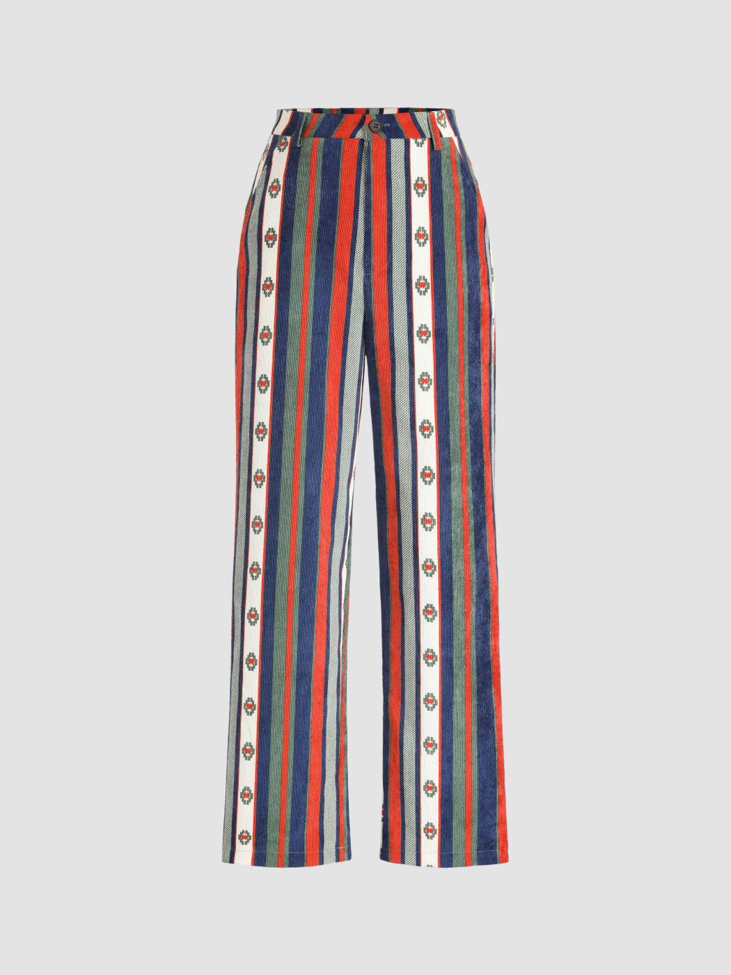 Colorful Striped Wide Leg Pants