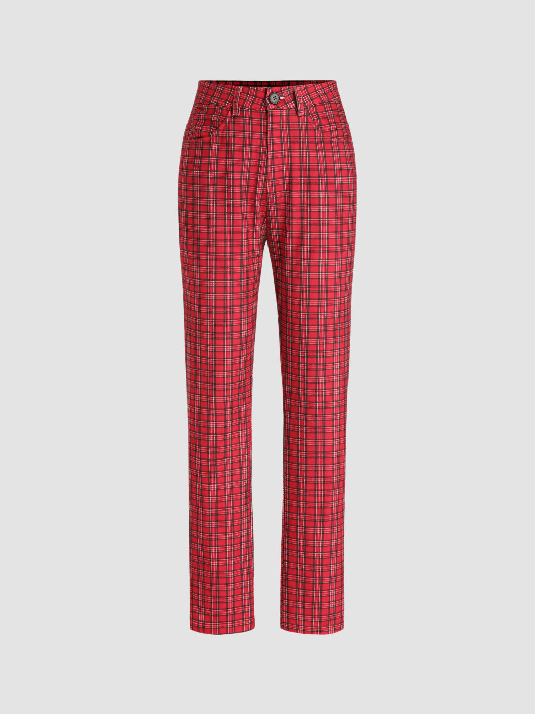 Plaid Pattern Pants Cider