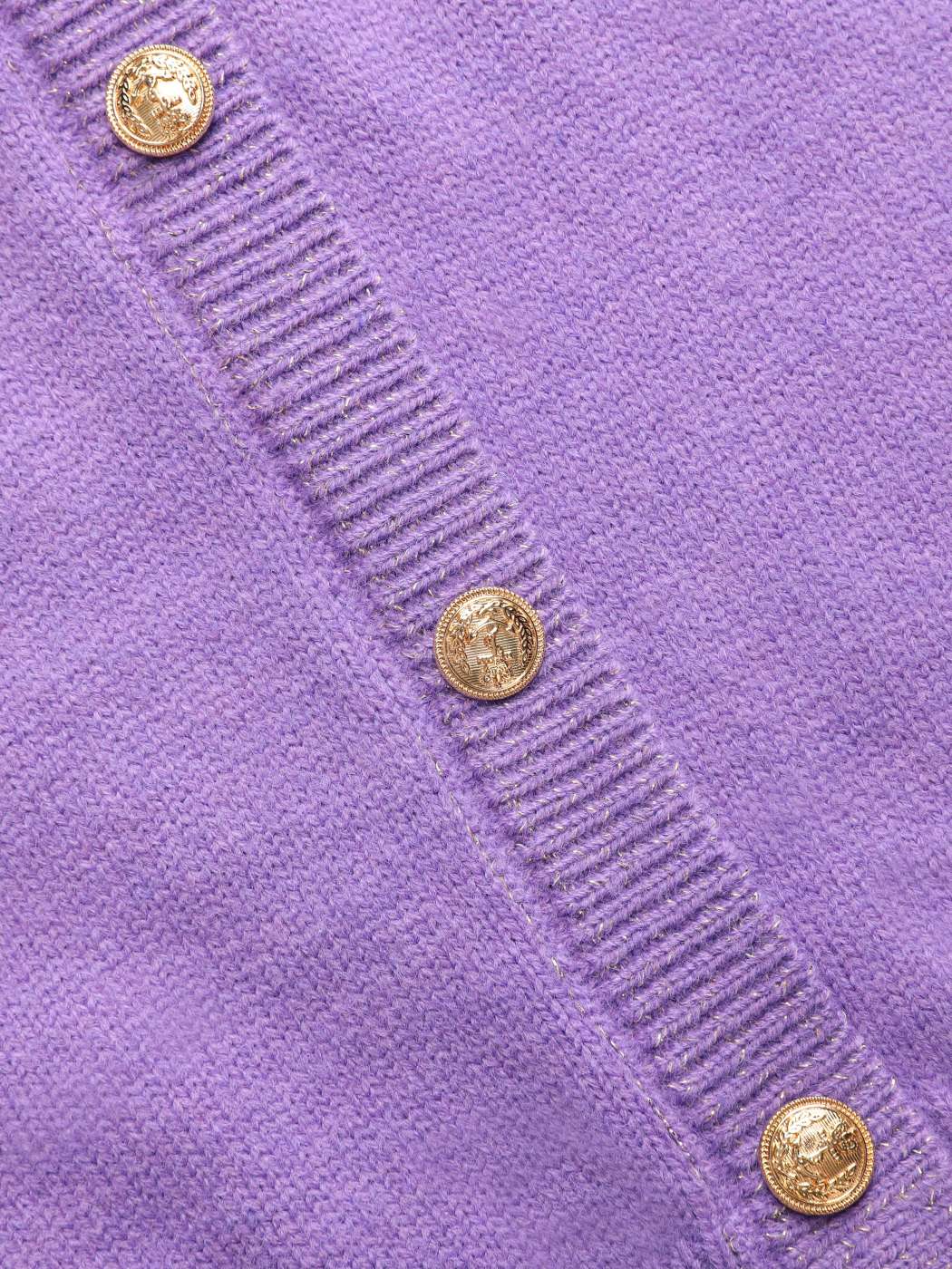 Knit Button Up Dress - Cider