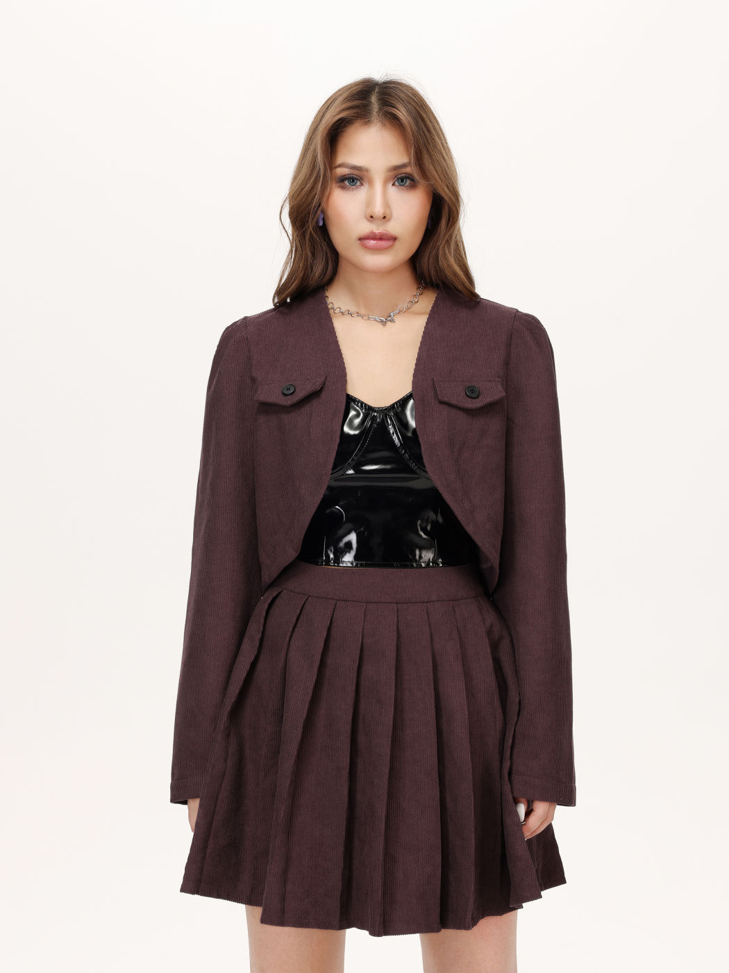  Einfache einfarbige Jacke