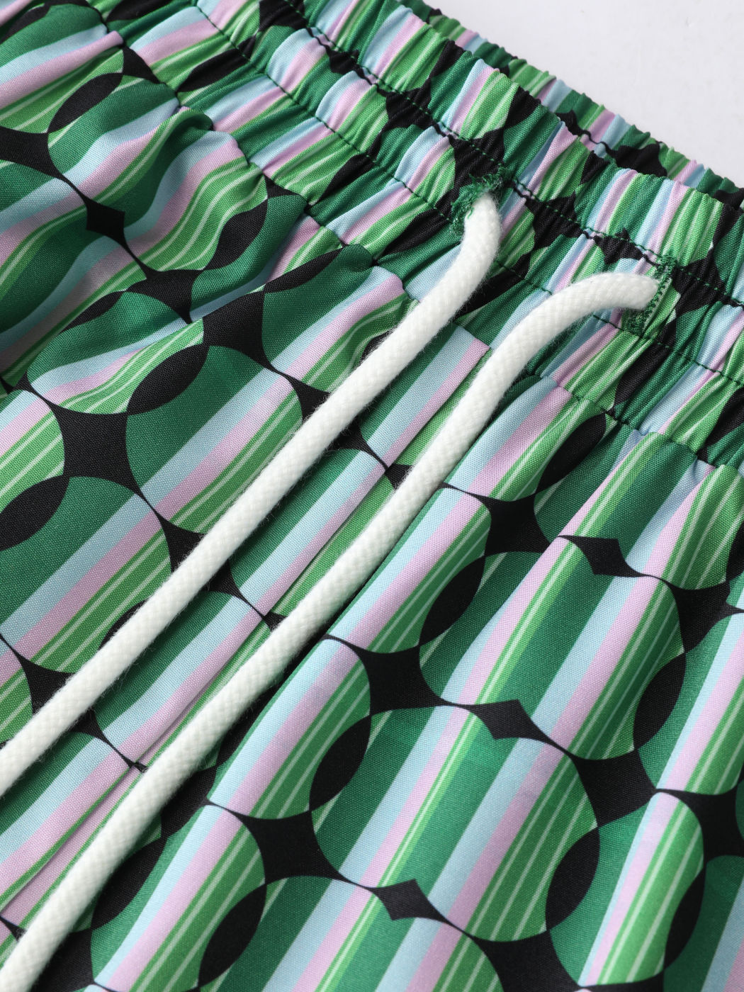 Round Retro Patterned Trousers