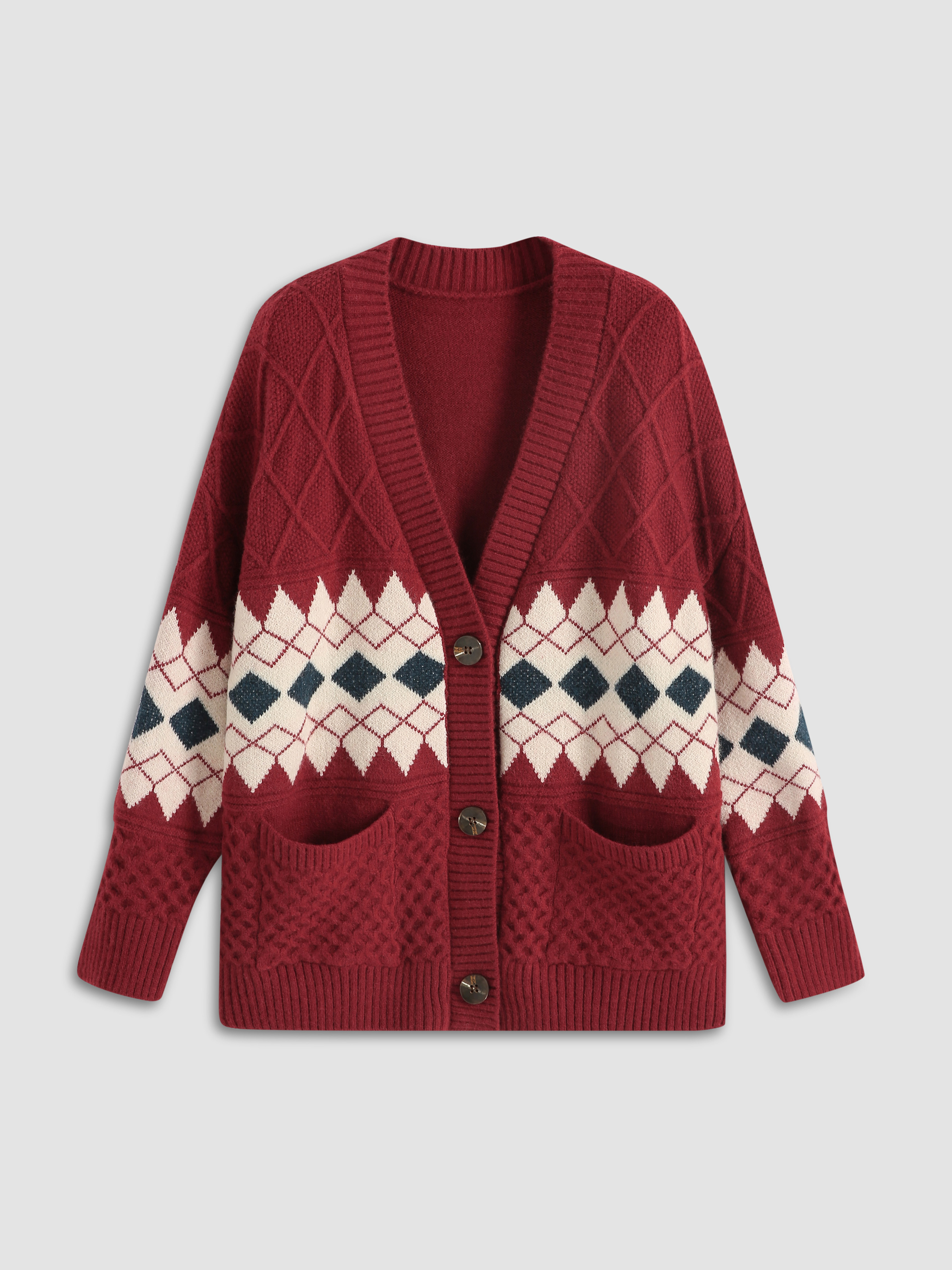 Stripe V-Neck Cardigan For School Daily Casual Exhibition Stripe V-Neck Cardigan For School Daily Casual Exhibition