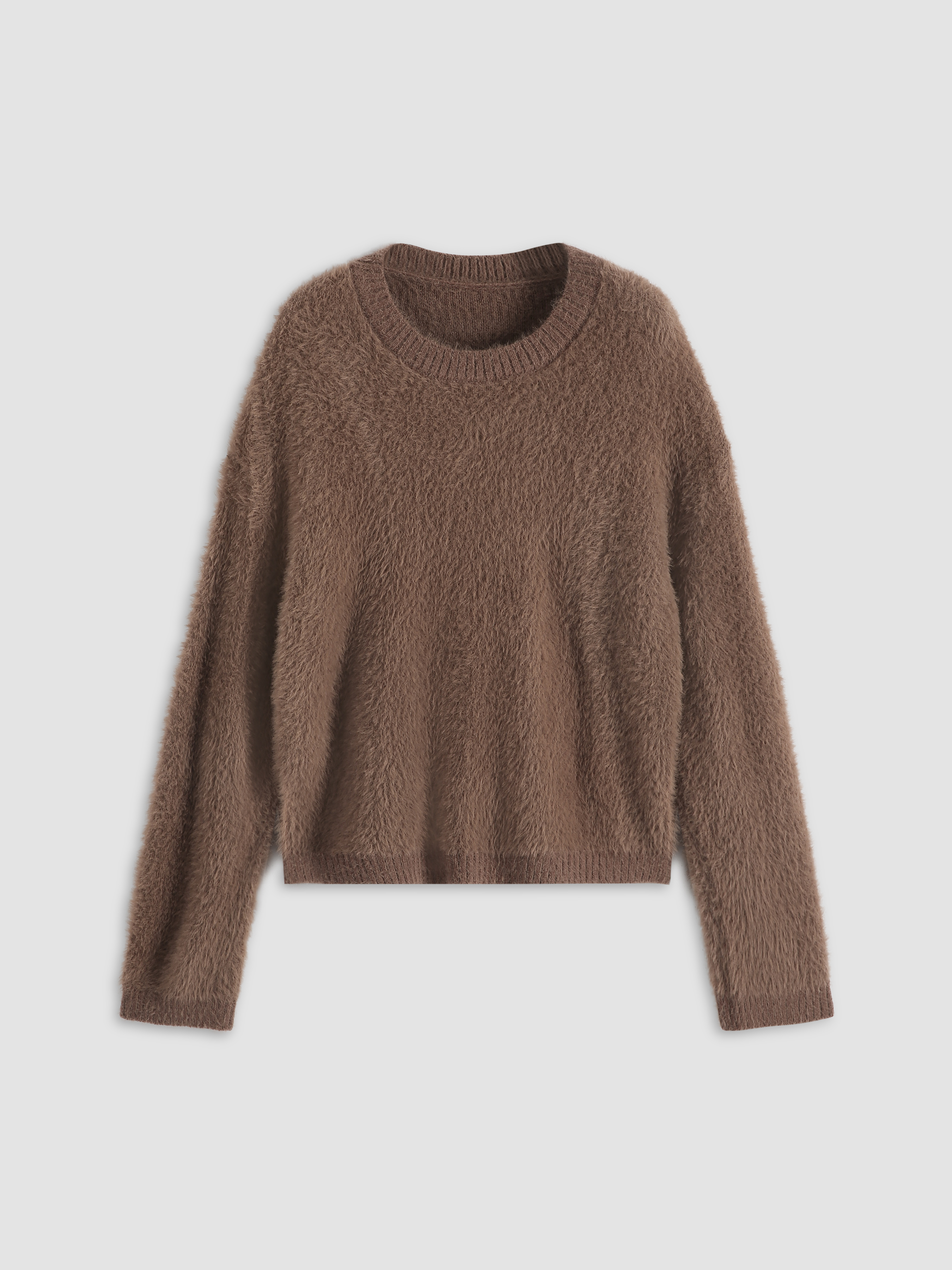 Soft Fuzzy Sweater For Daily Casual Exhibition School