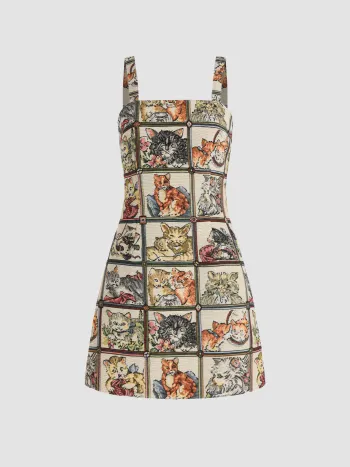 Katzenliebhaber Kleid