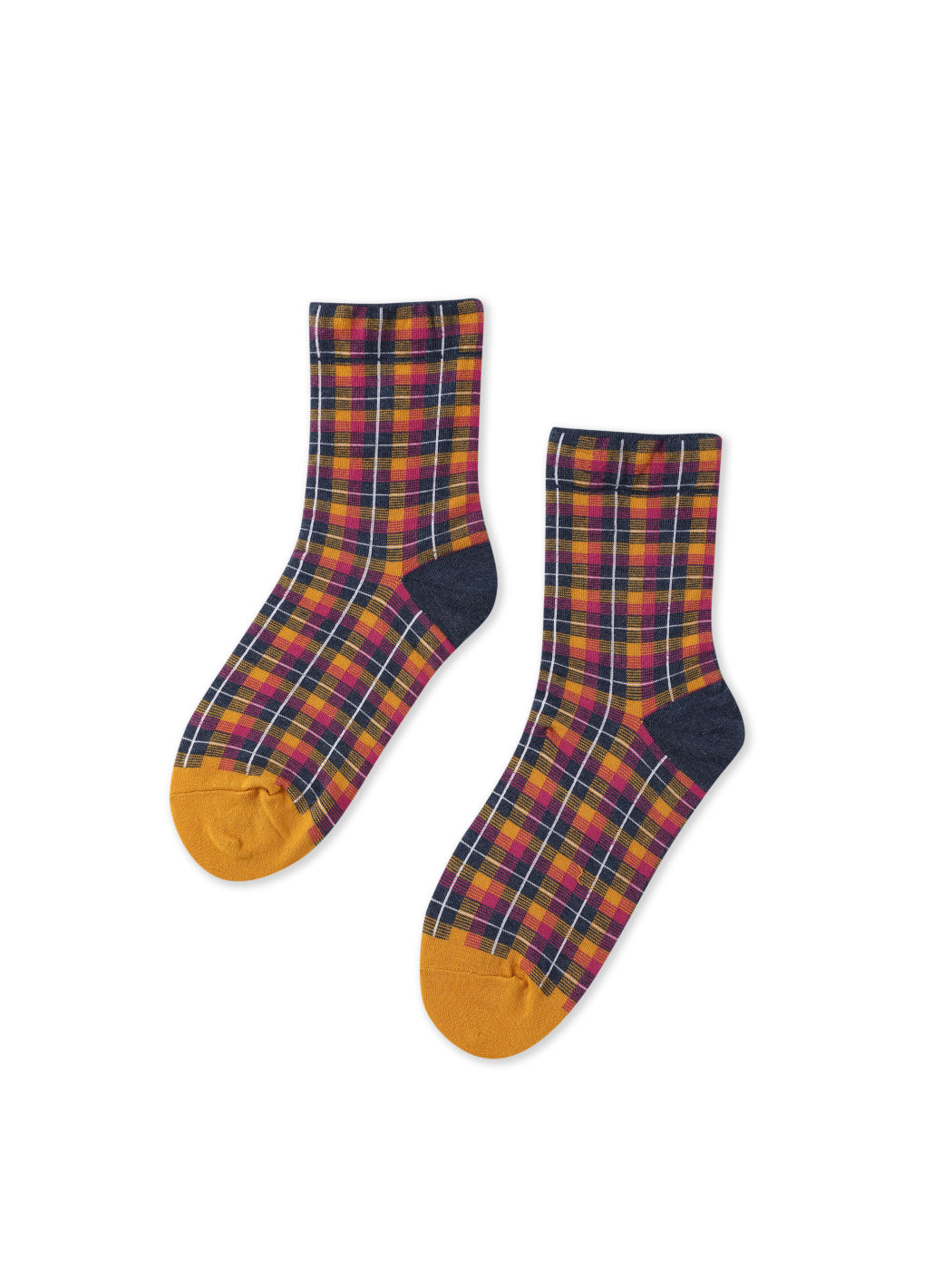 Plaid Pattern Socks