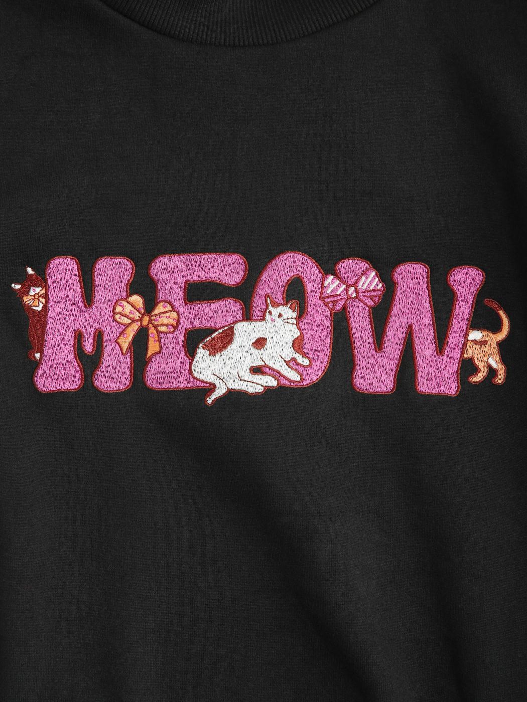 Meow-Katzen-Print-Sweatshirt