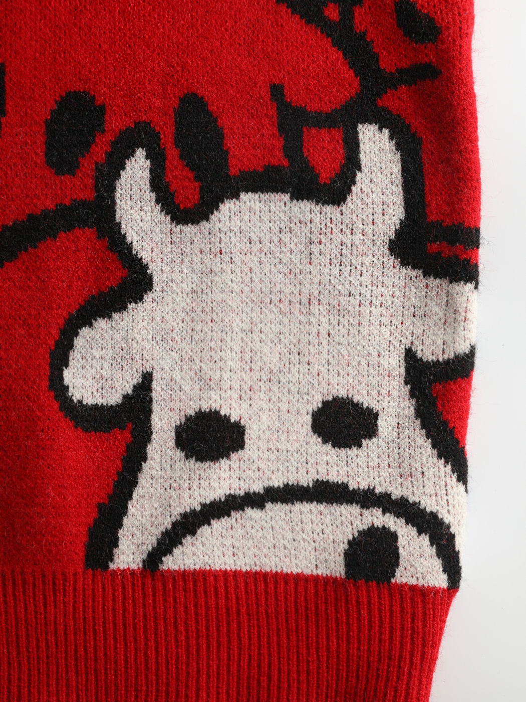 Cow Print Knit Vest