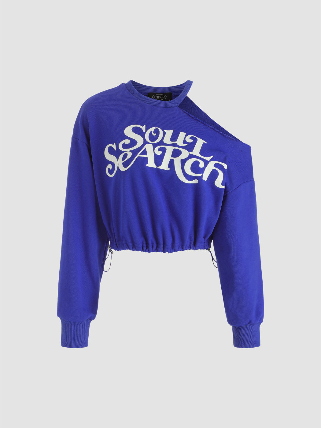 Crop-Top mit ausgeschnittenem Letter-Print