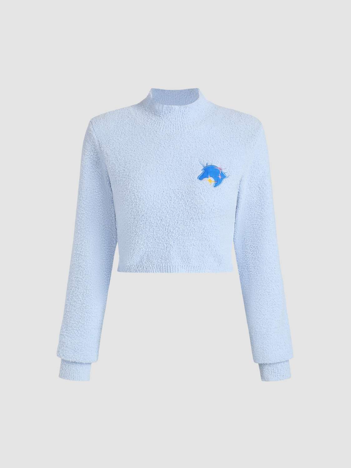 Pull court moelleux licorne
