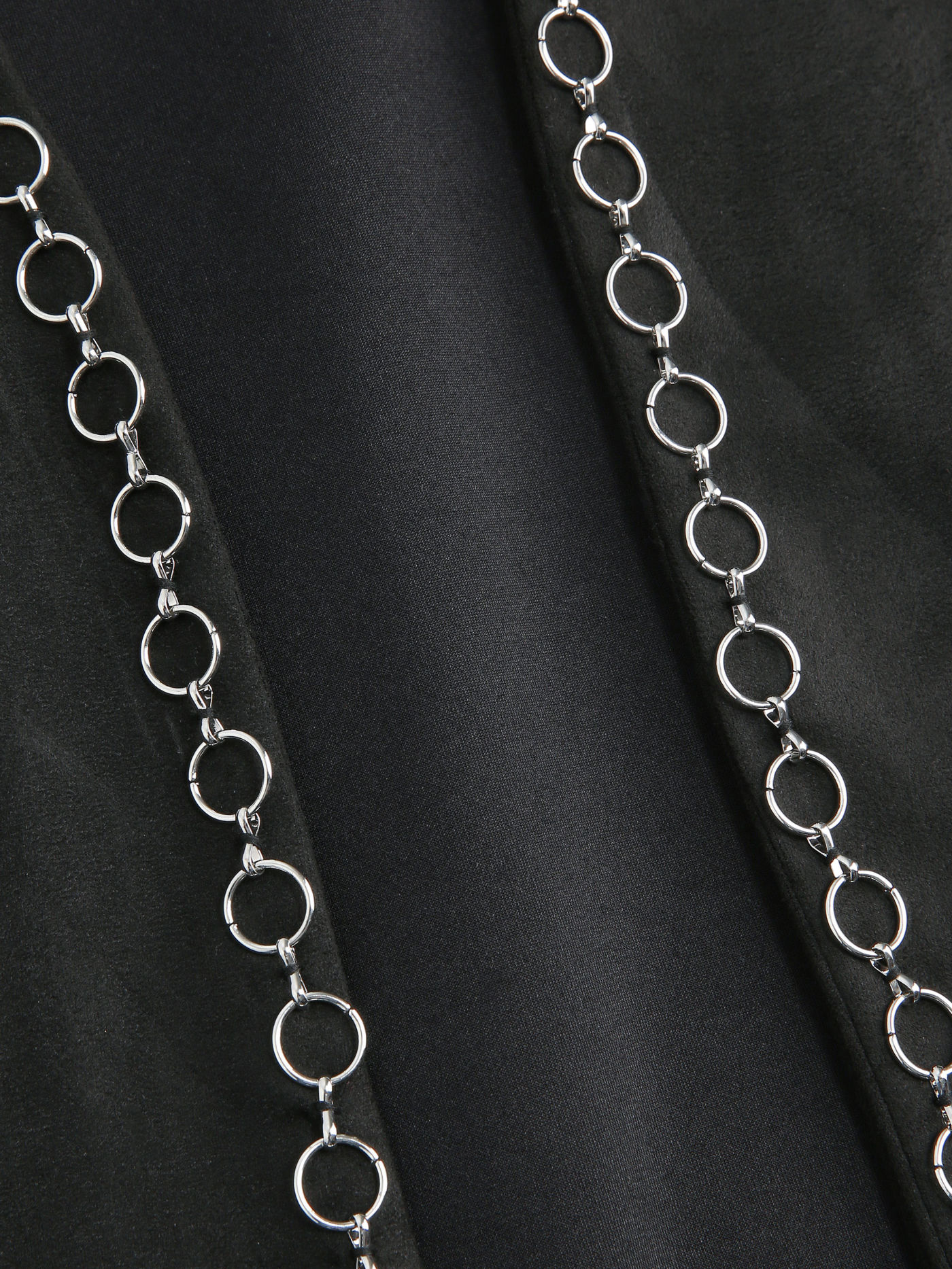 Gilet Noir à Franges