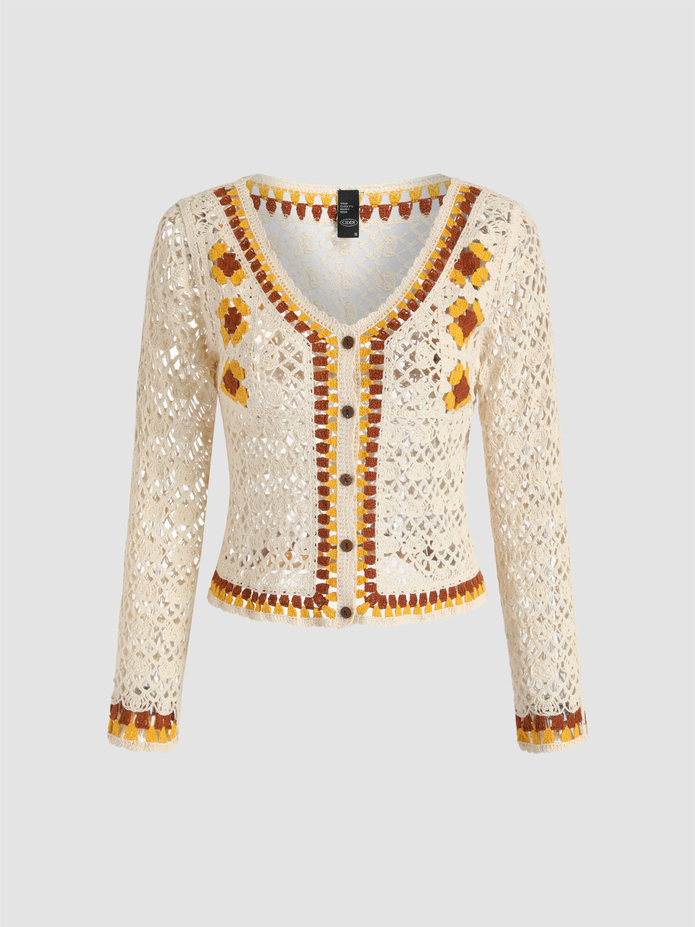Floral Crochet Cardigan