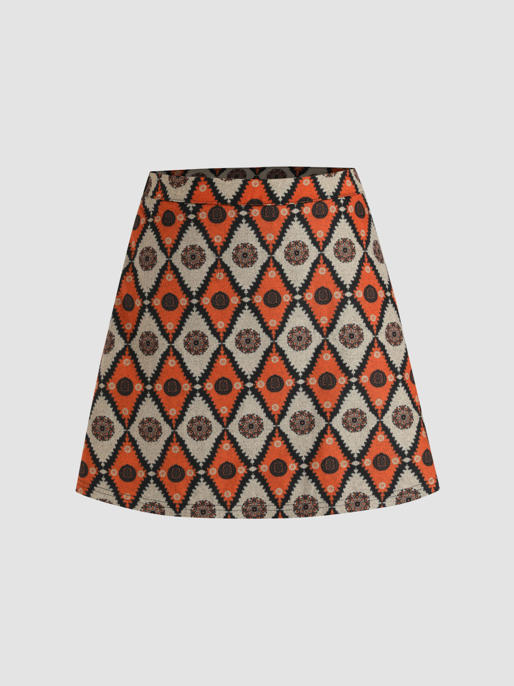 Tribal All Over Print Mini Skirt