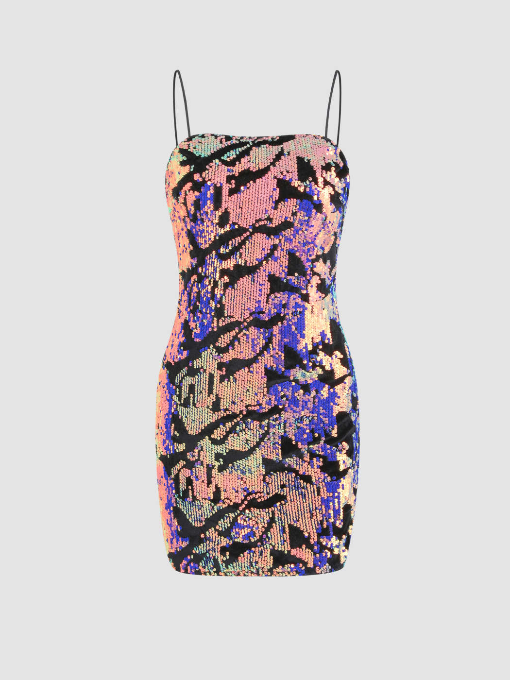 Showstopper Multicolor Sequin Mini Dress For Music Festival/Live