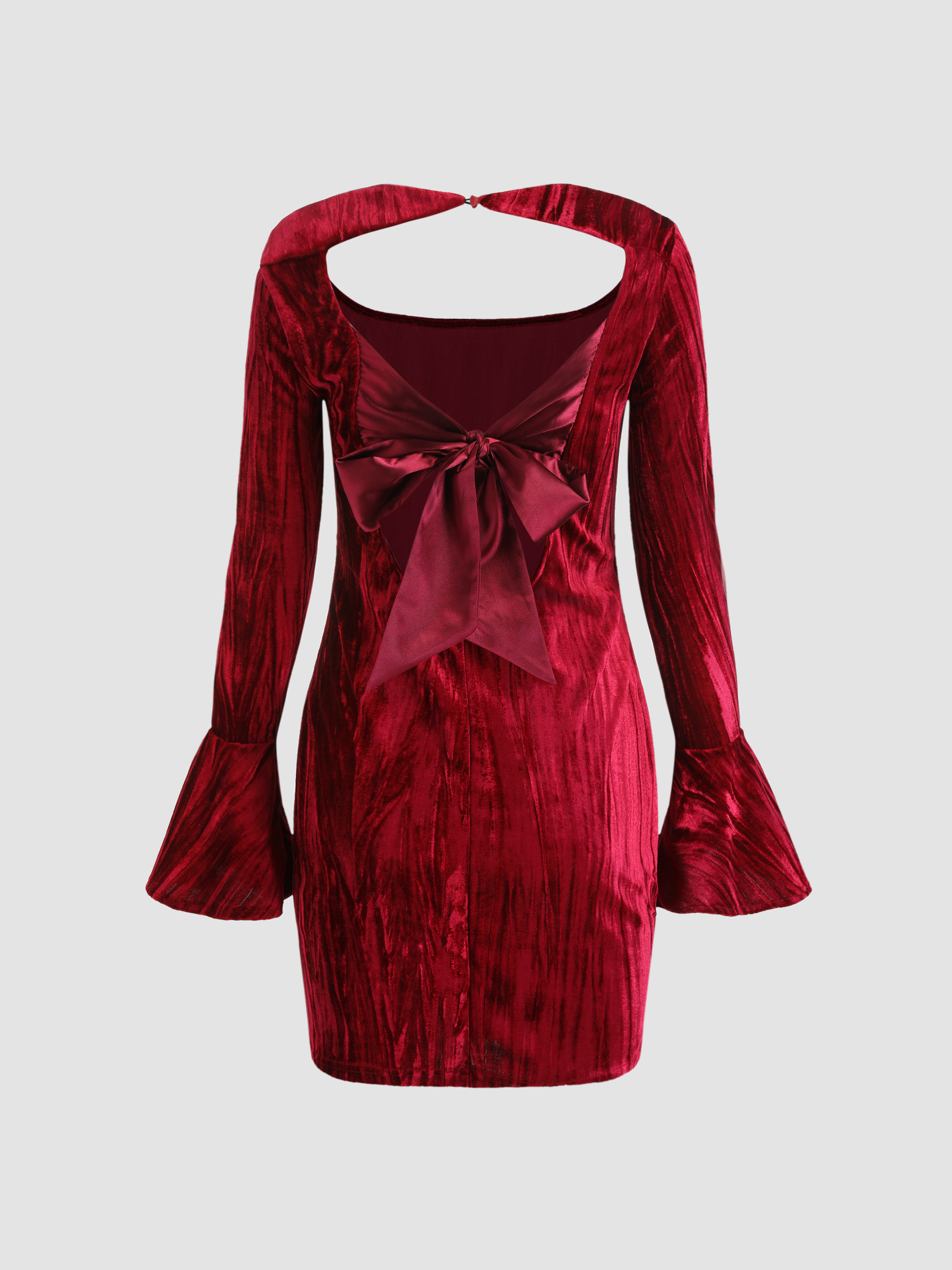 Blossoming Rose Velvet Dress Cider