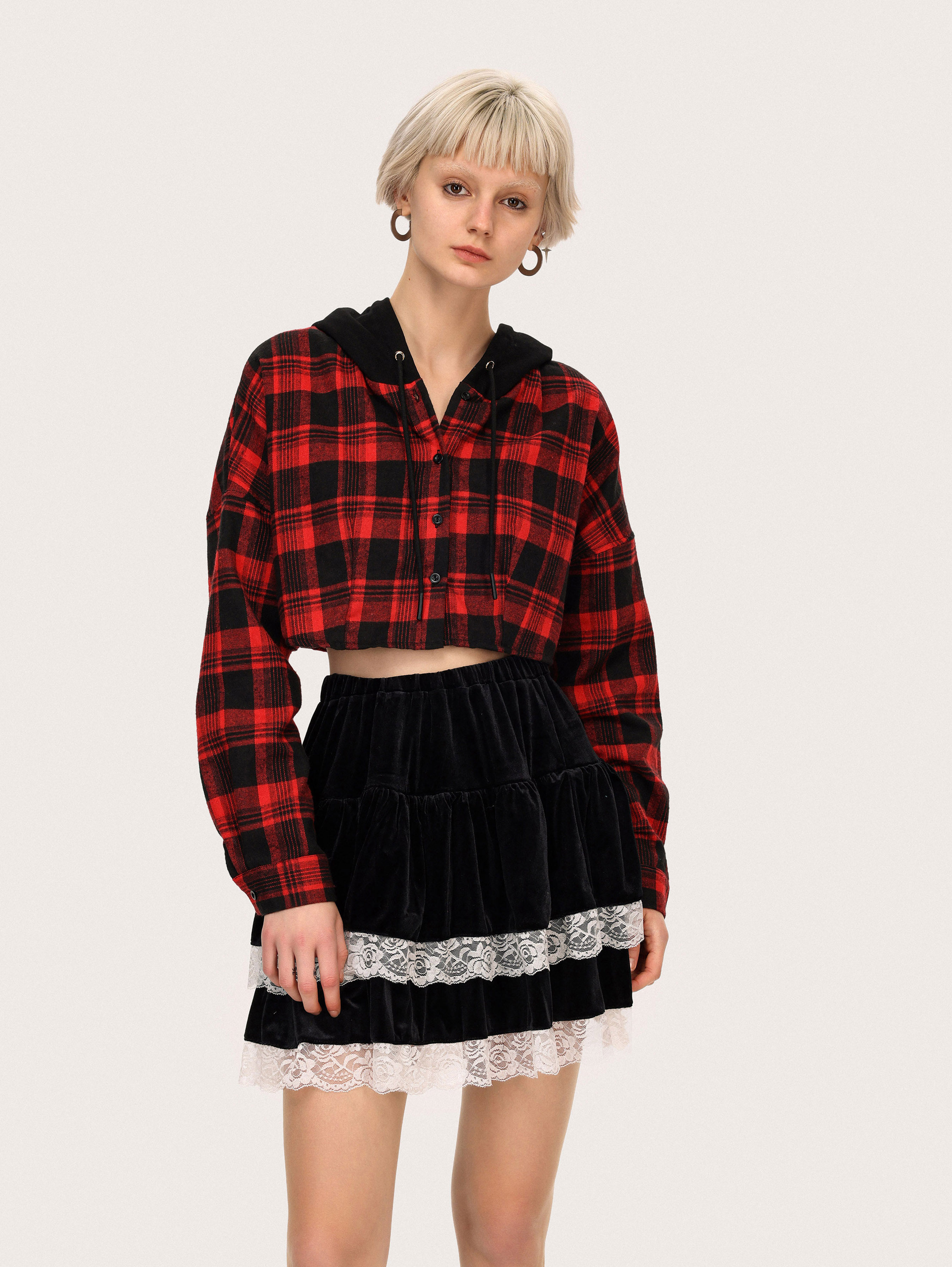 アウターその他 ROCKCAKE Coated Crop Hoodie Jacket Black RC24JK01400 Amazon.com: AQQYA Women's Oversize Jacket Rhinestone Grunge