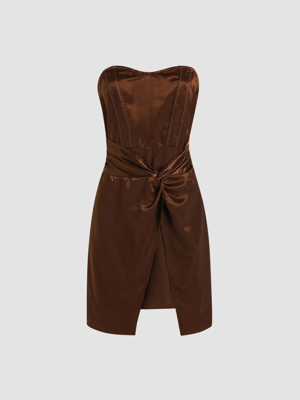Romantic Slit Tube Dress