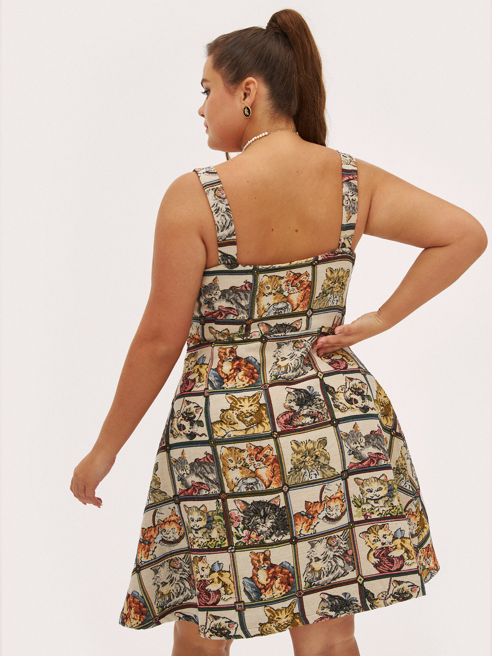 Plus Size Cat Dress