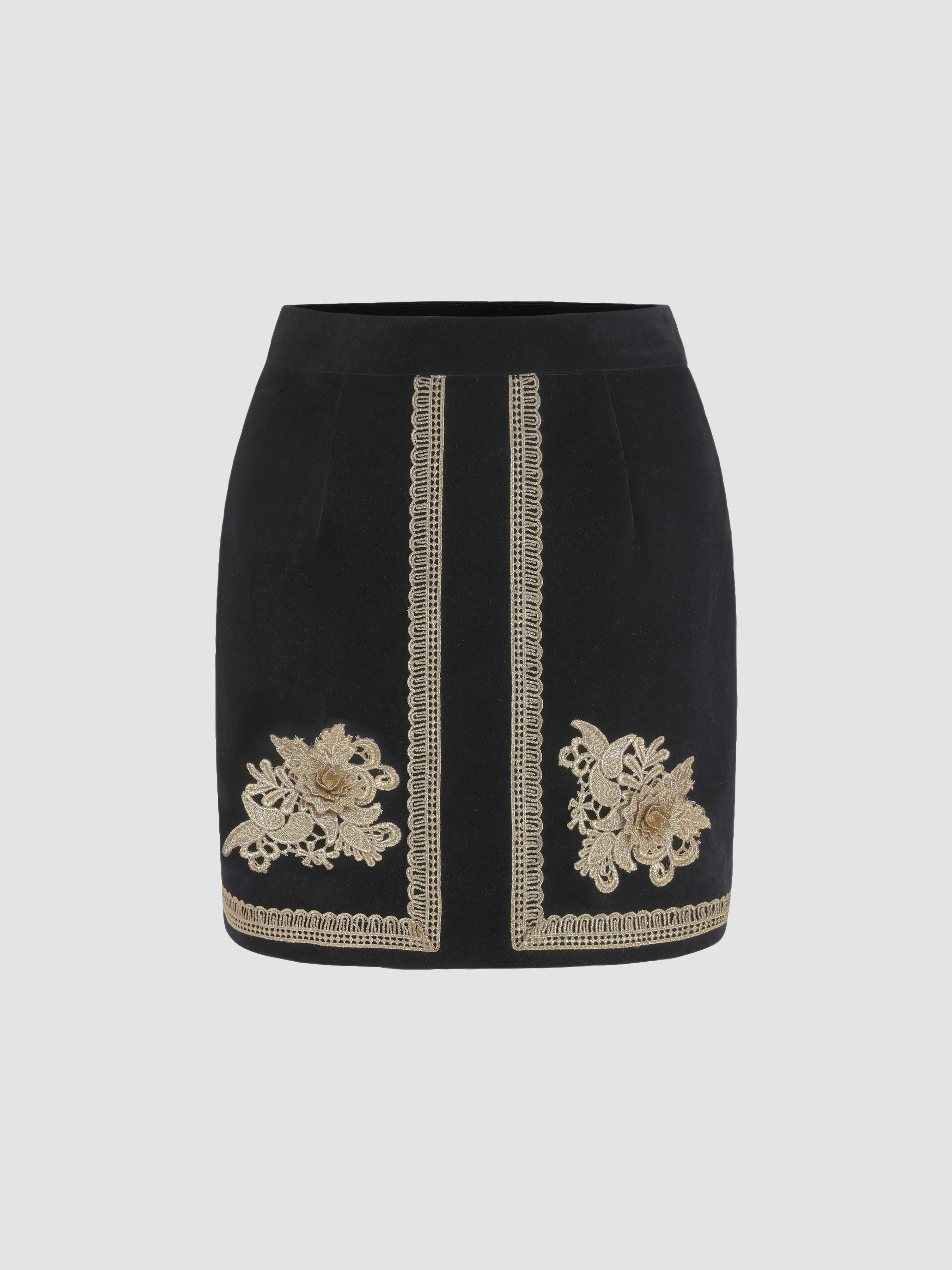 Vhari Knit Mini Skirt in Cabernet