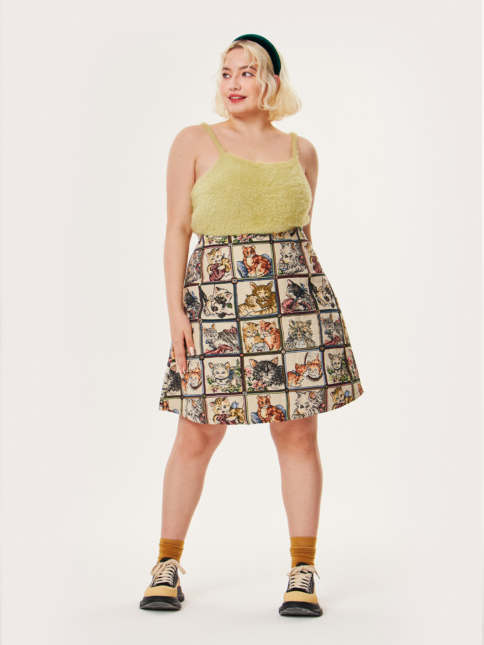 theredthread S cat skirt Sサイズ THEREDTHREAD ザレッドスレッド S cat skirt