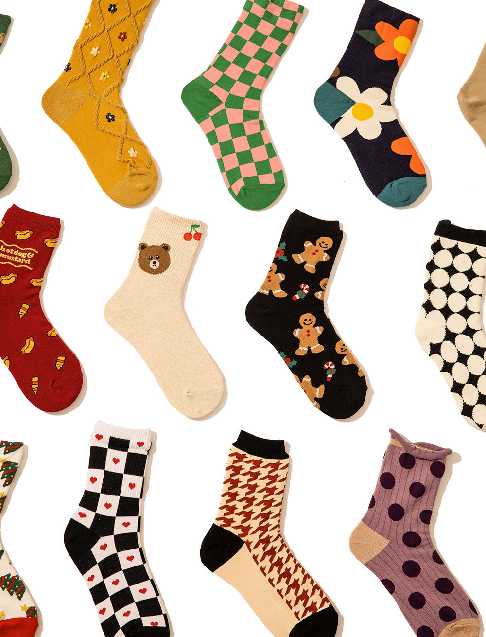 Weihnachts-Lebkuchen-Mann-Socken