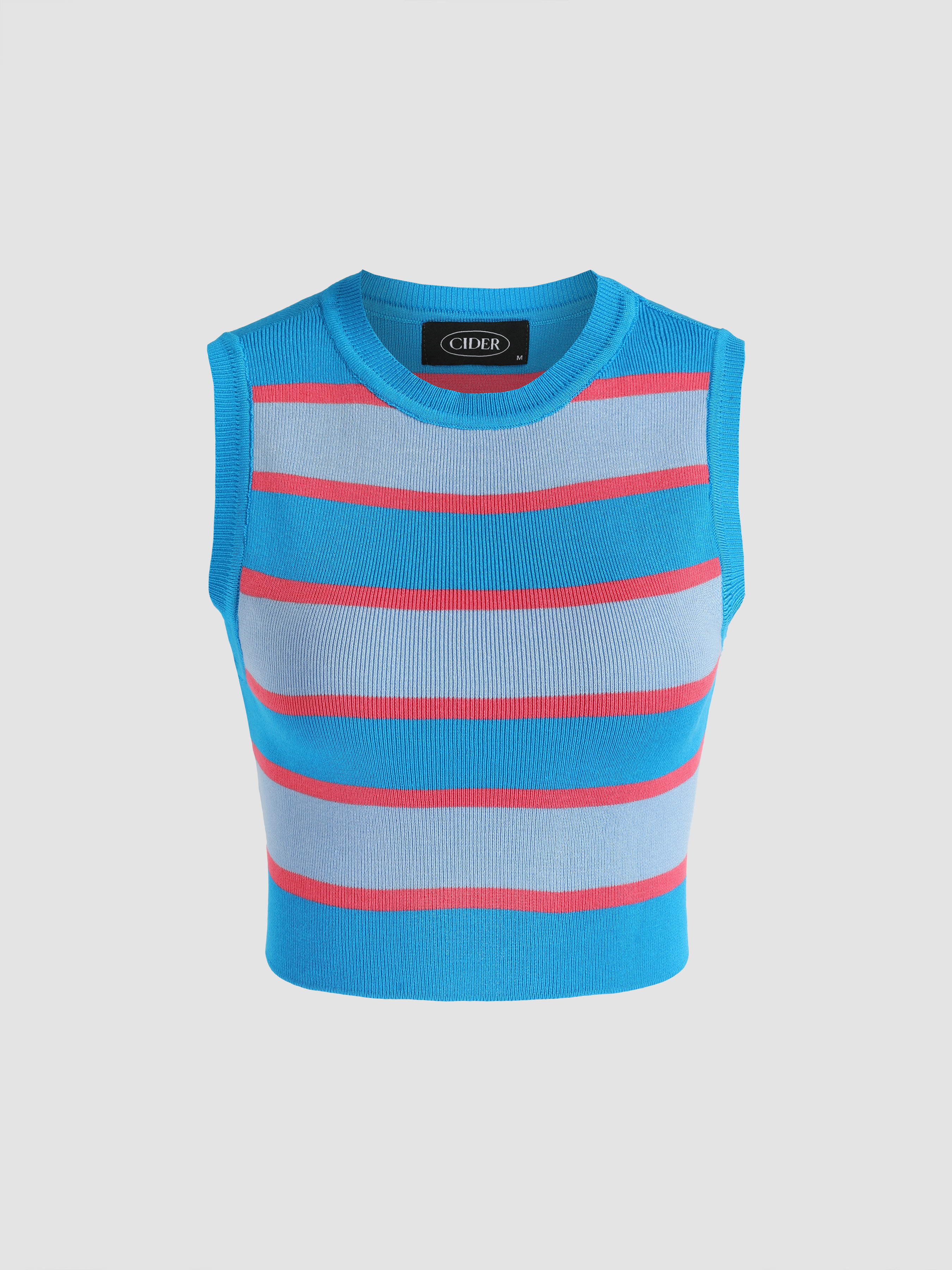 Stripe Knit Tank Top Cider