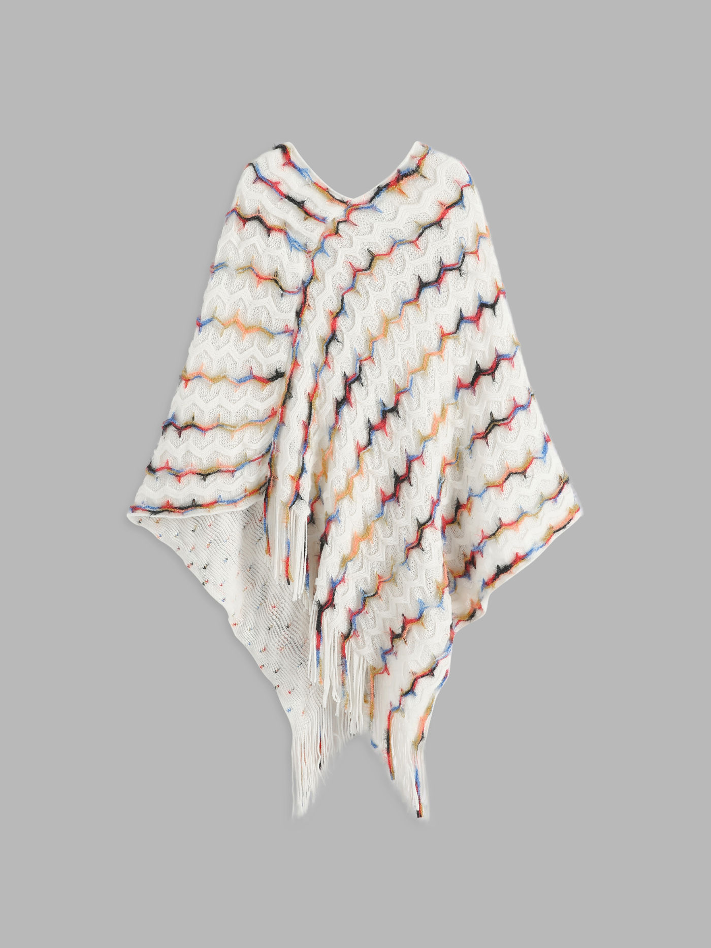 Color Stitching Cape 