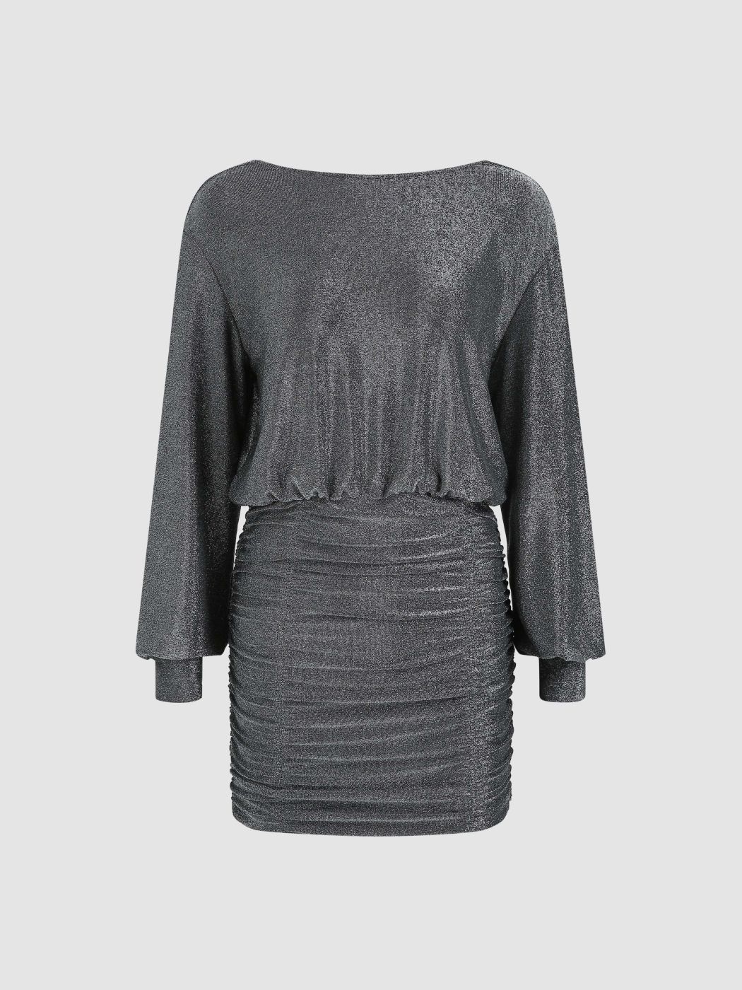 Cowl Neck Bodycon Glitter Dress Cider