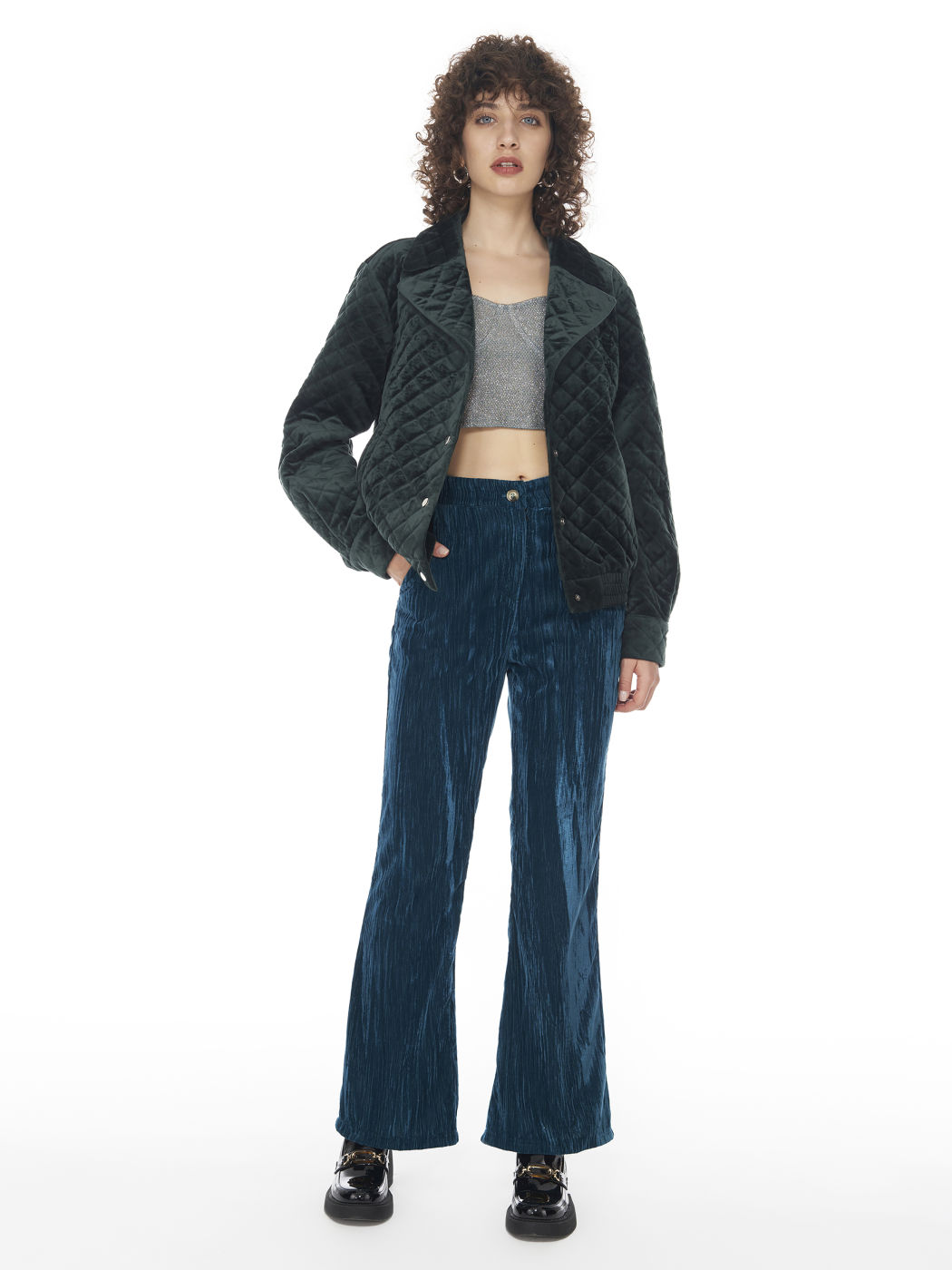 Solid Velvet Trousers