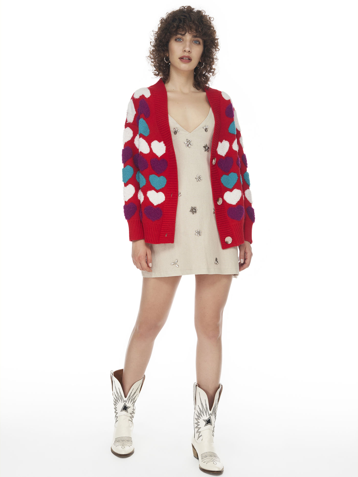 Holiday Love übergroße Strickjacke