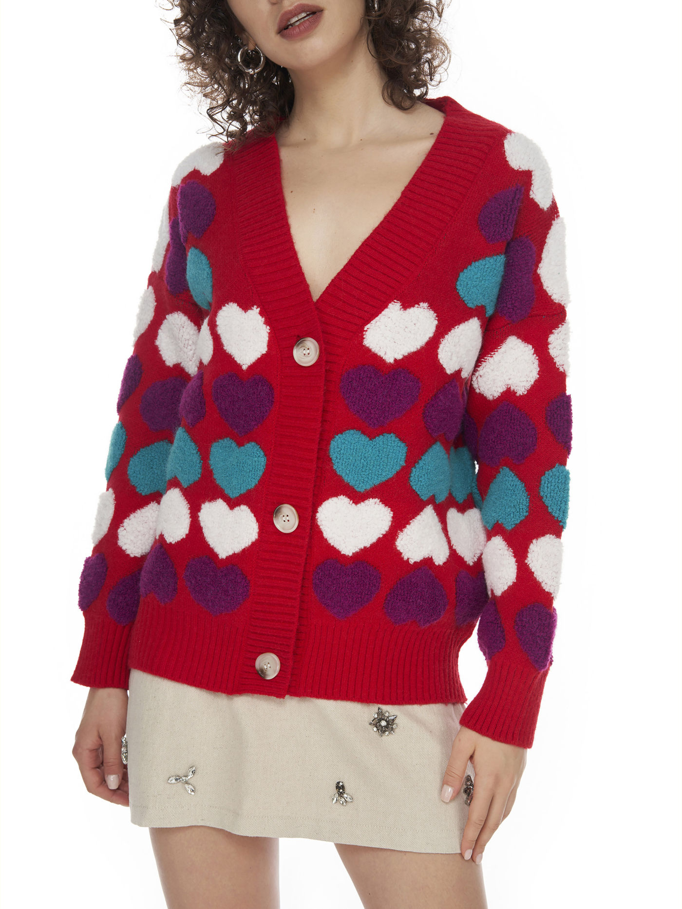 Holiday Love übergroße Strickjacke
