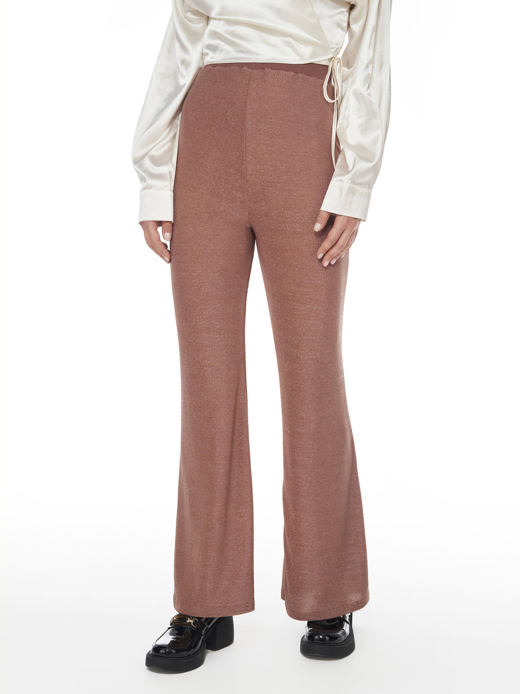 Glitter Flared Trousers