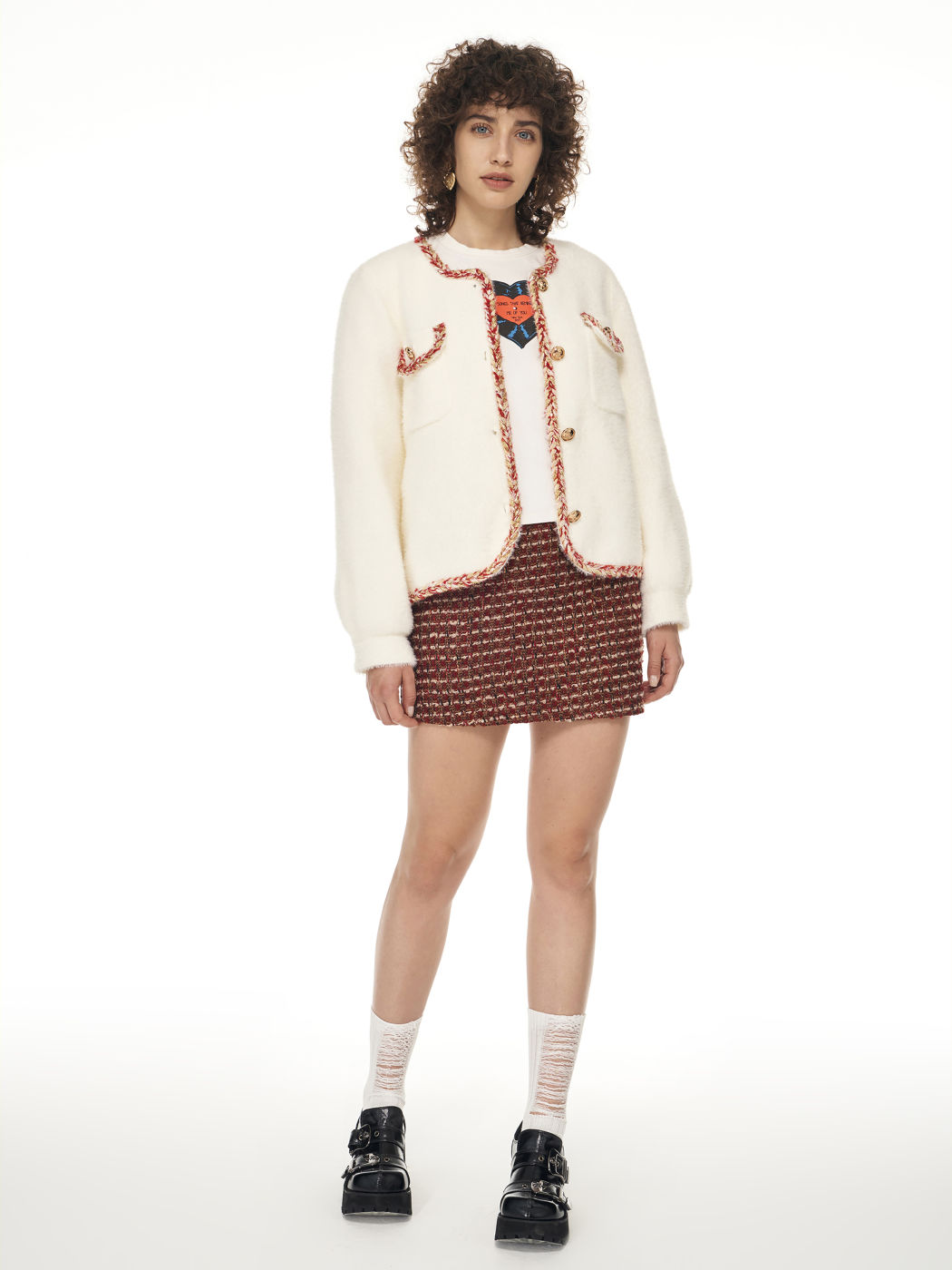 Tweed Mini Skirt 