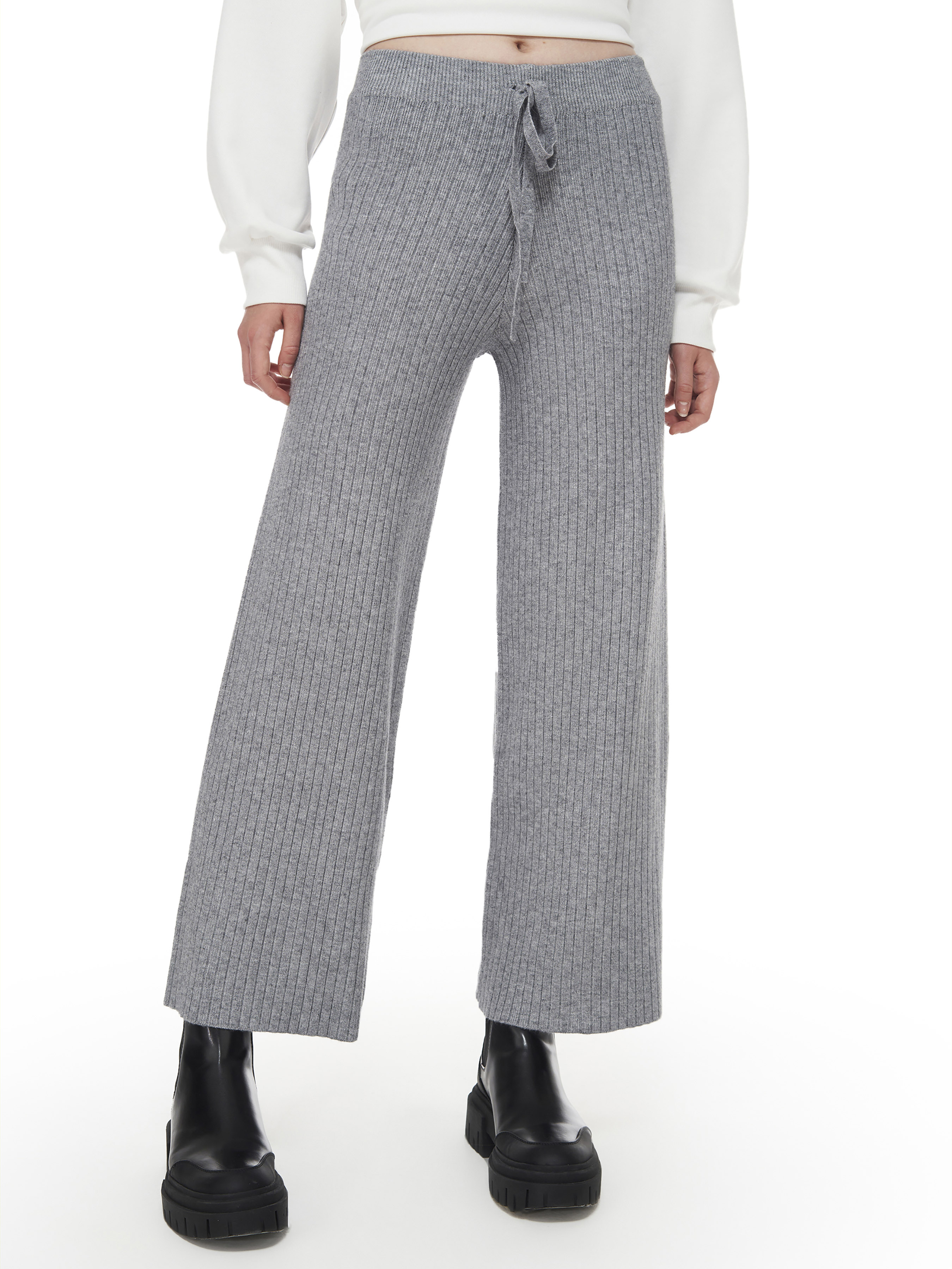 Ribknit Drawstring Trousers Cider