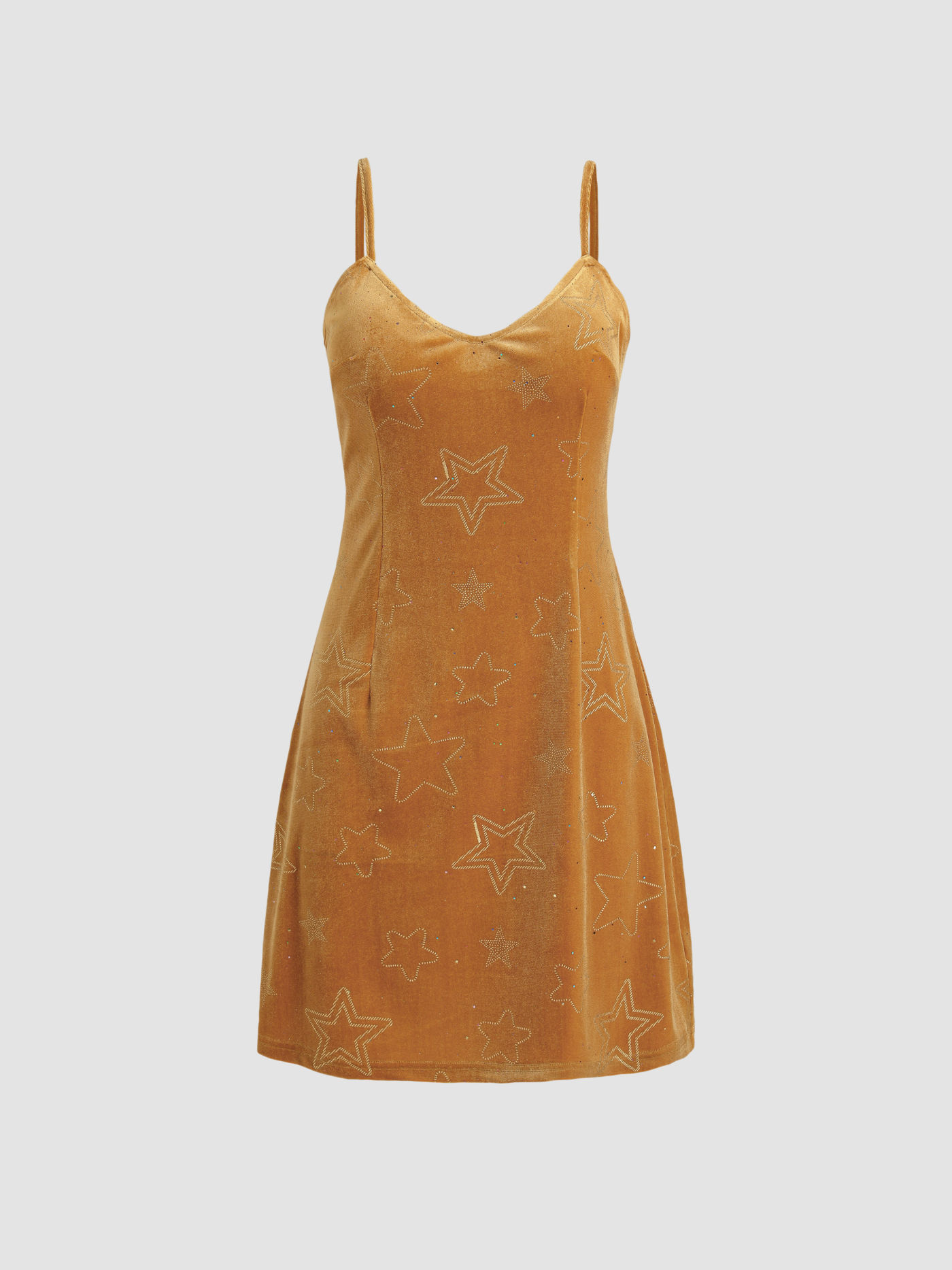 Star Velvet Mini Dress