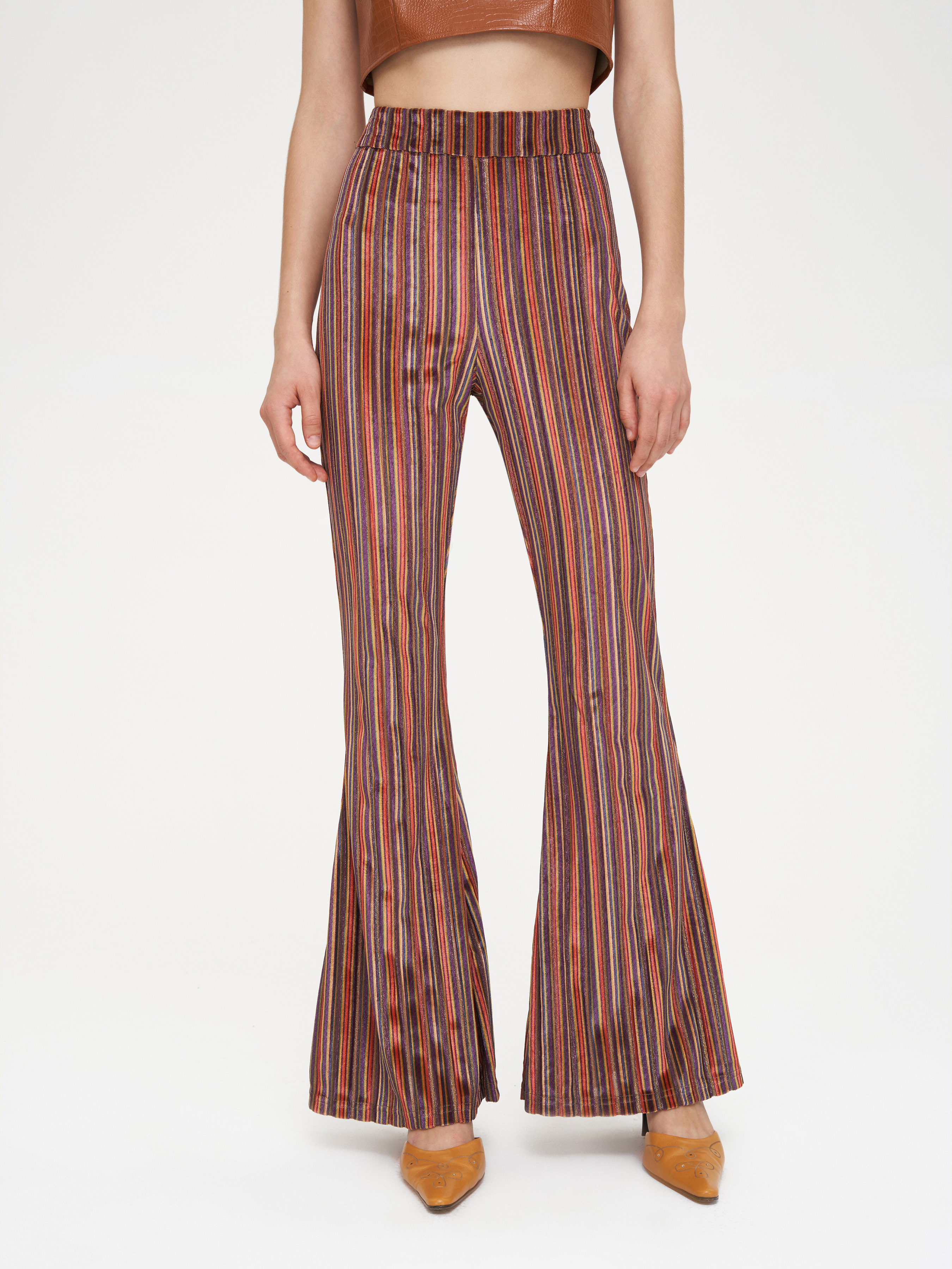 Striped Print Pants Cider