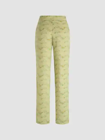 Floral All Over Print Trousers